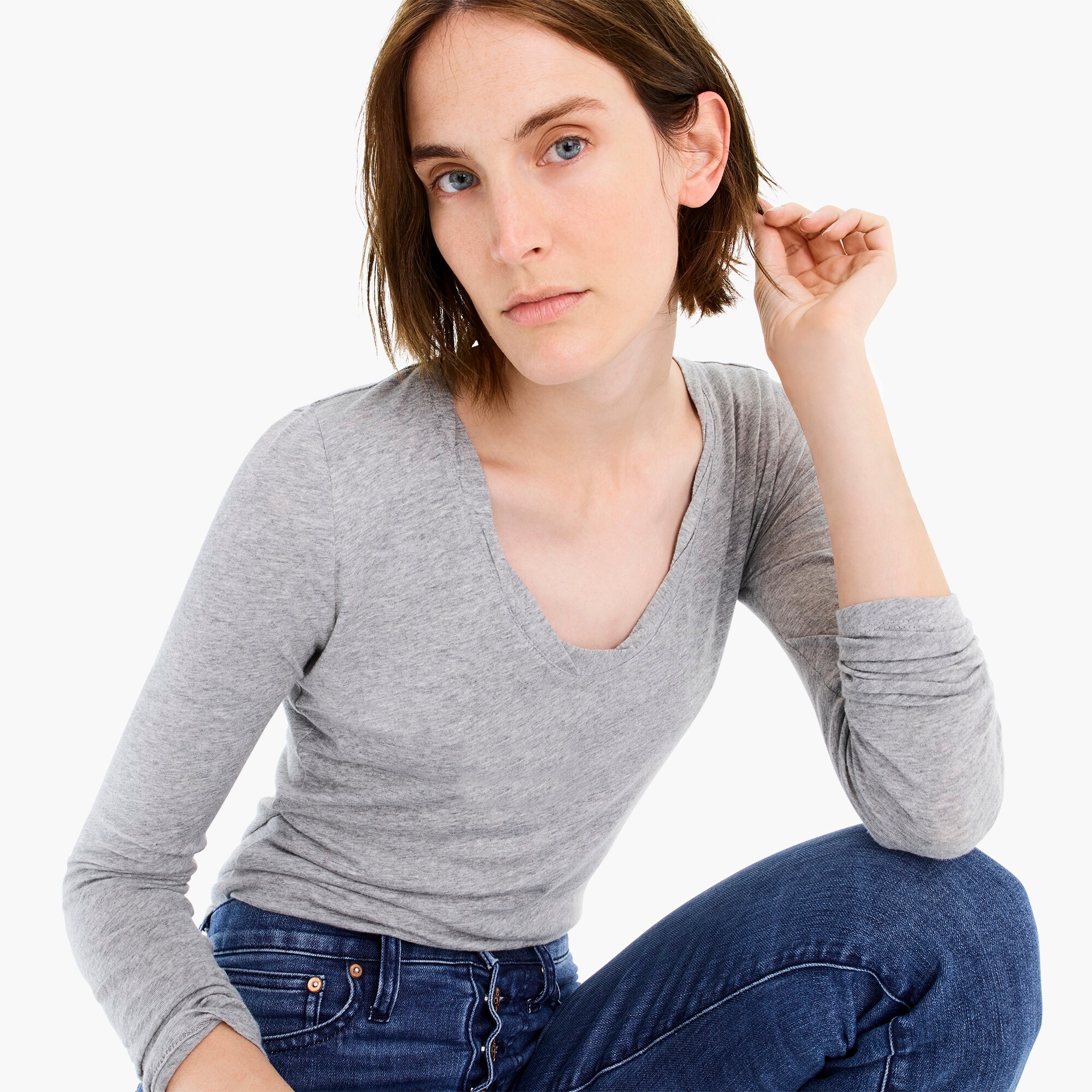 J.Crew Mercantile long-sleeve tissue T-shirt
