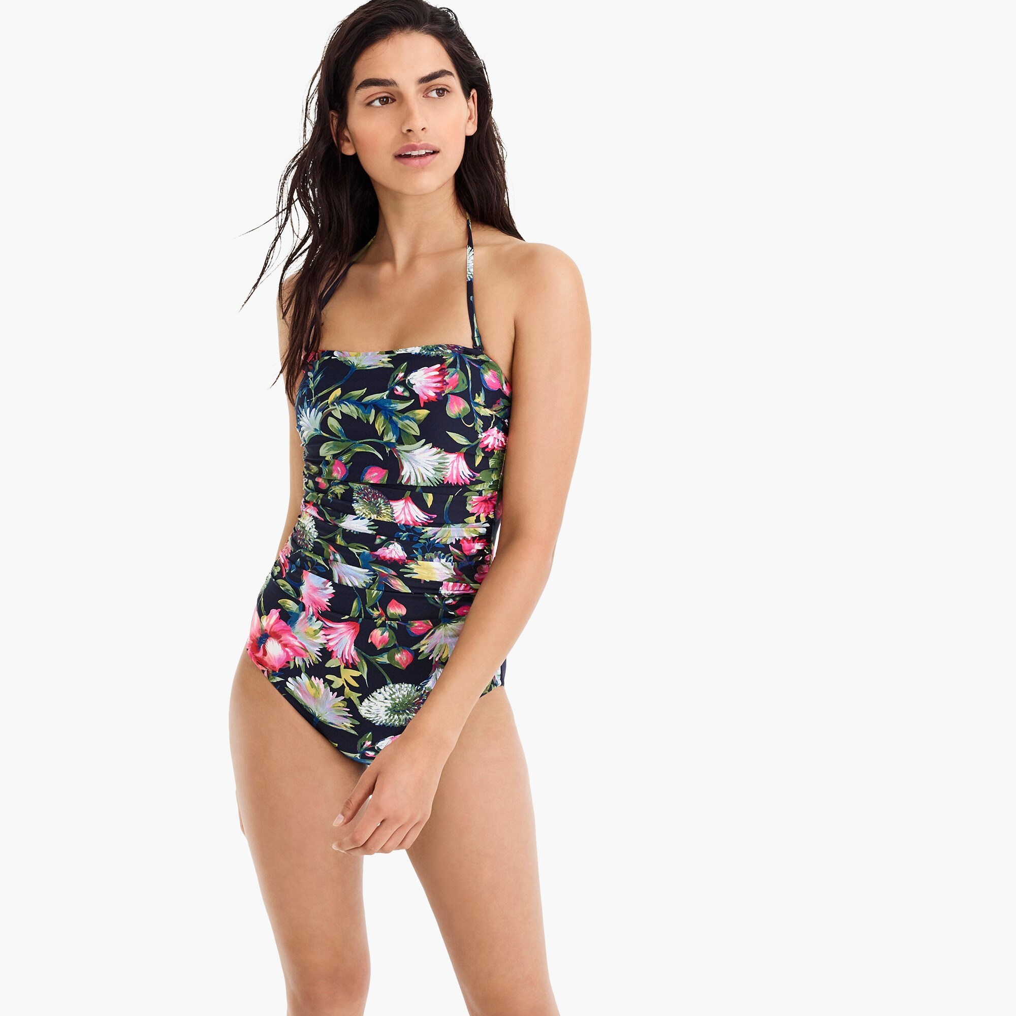 j crew ruched one piece