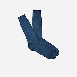 Ribbed dress socks