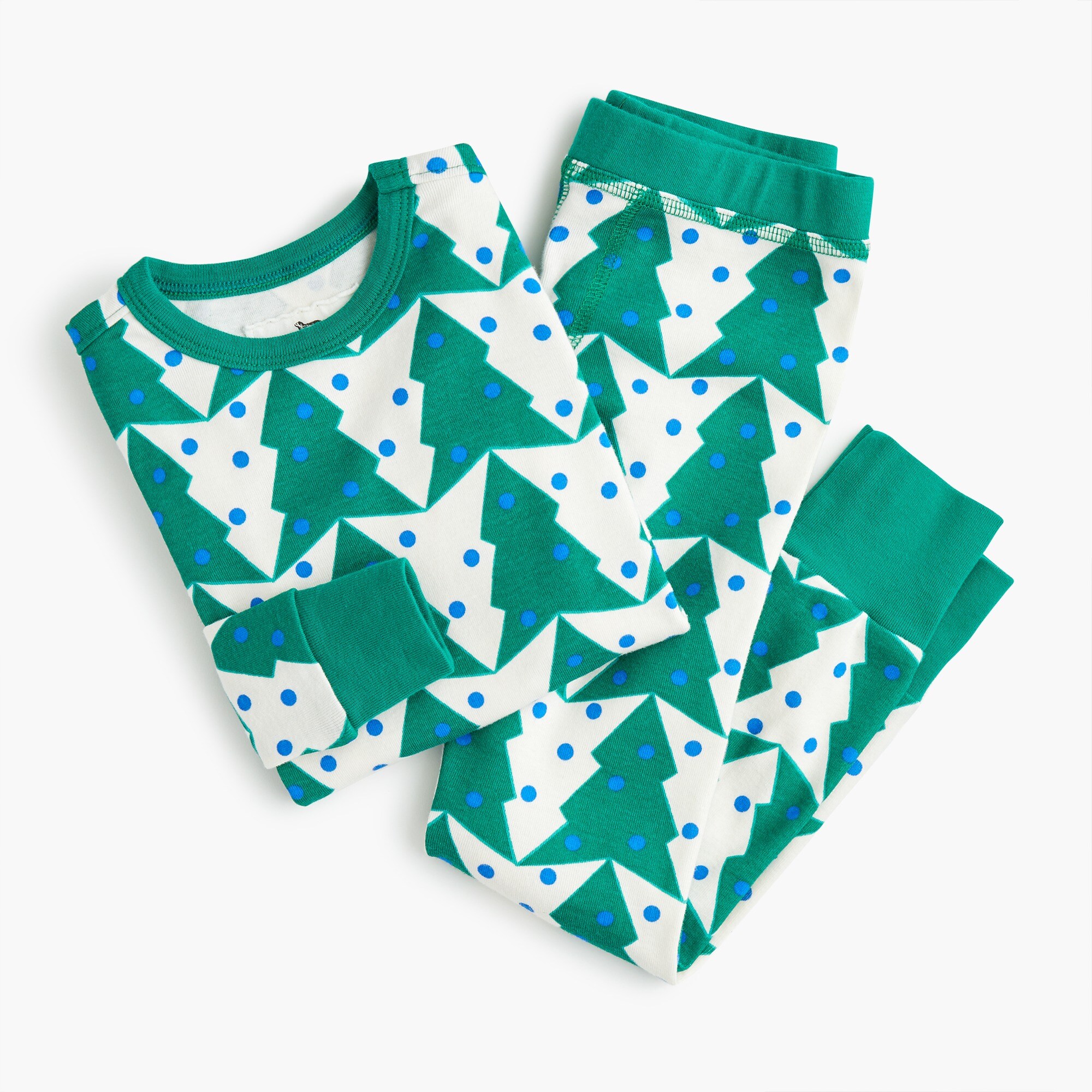 Kids' pajama set in tree print