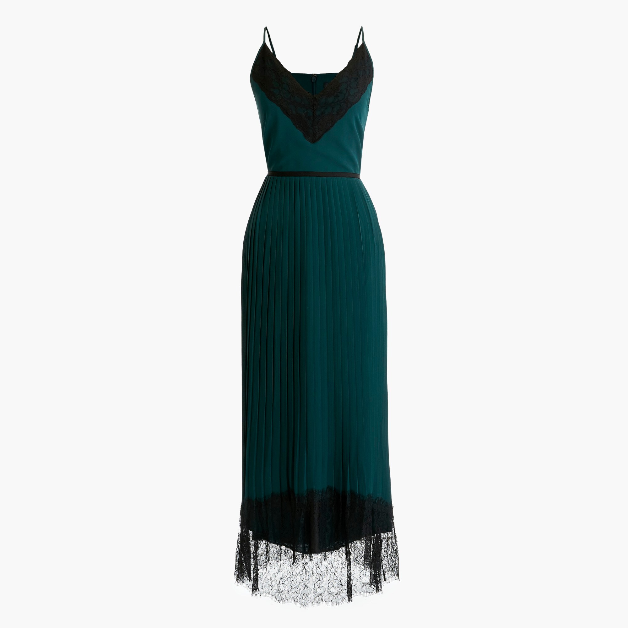 J.Crew Collection Spaghetti strap Pleated Midi Dress For Women