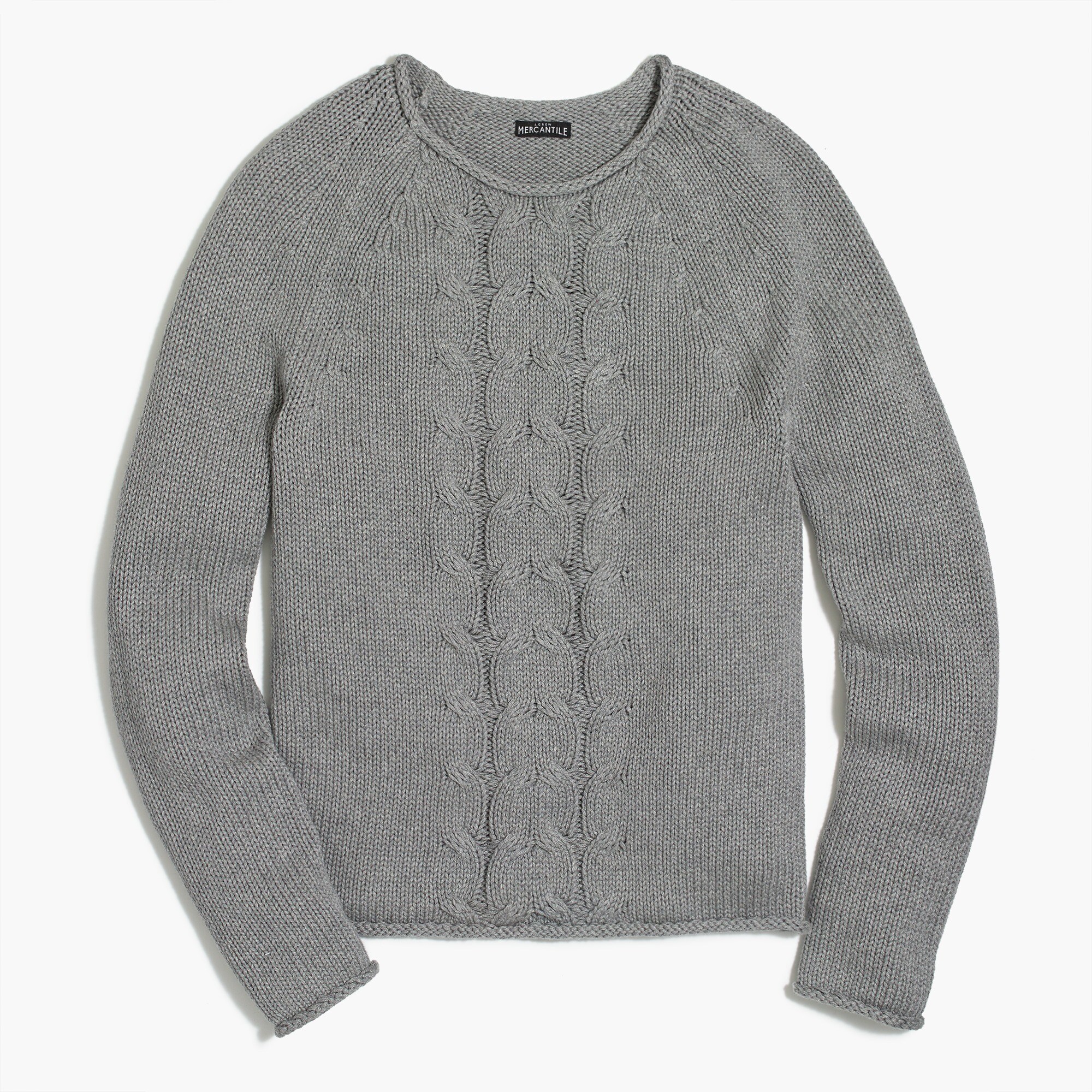 cable-knit rollneck sweater for women