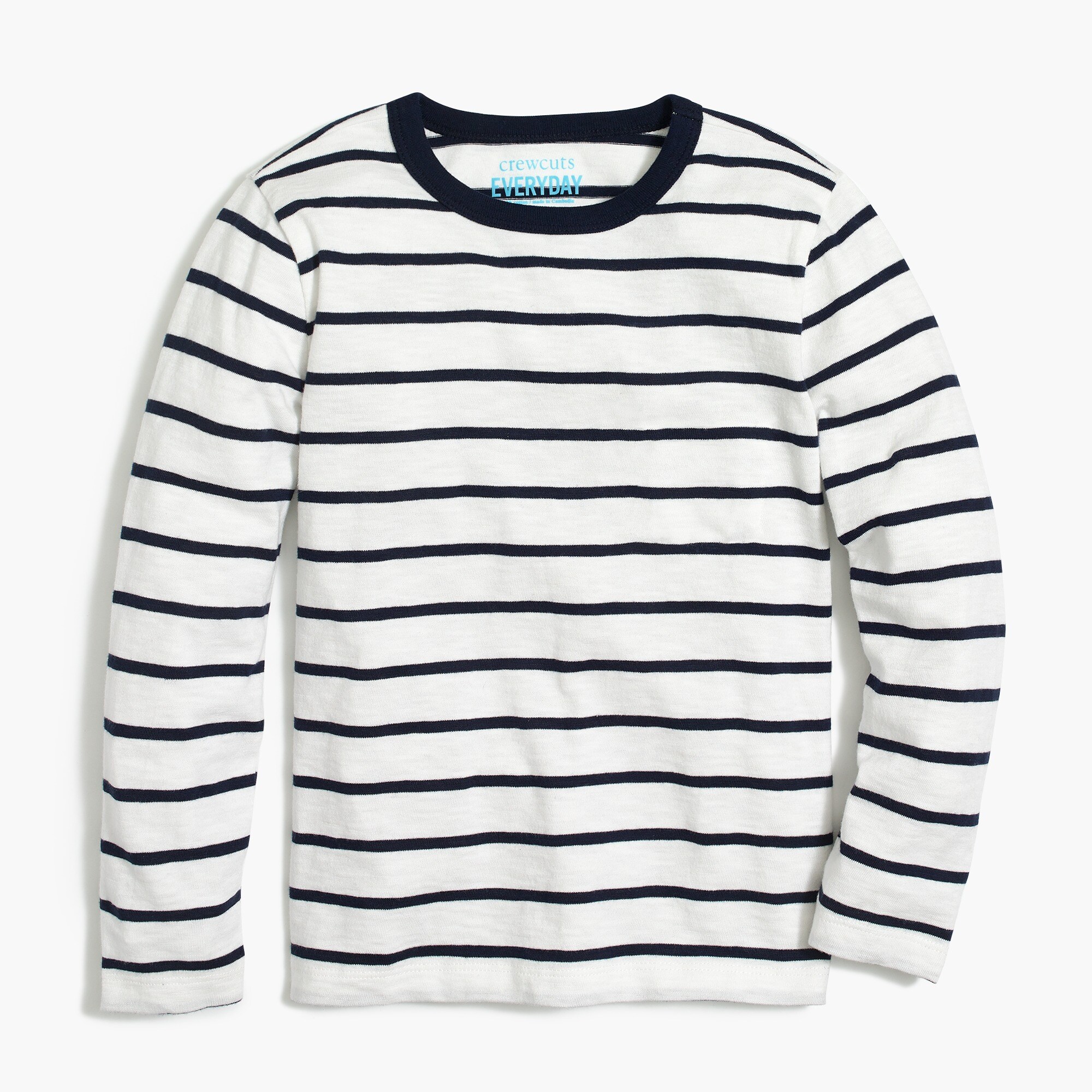 Boys' long-sleeve striped tee