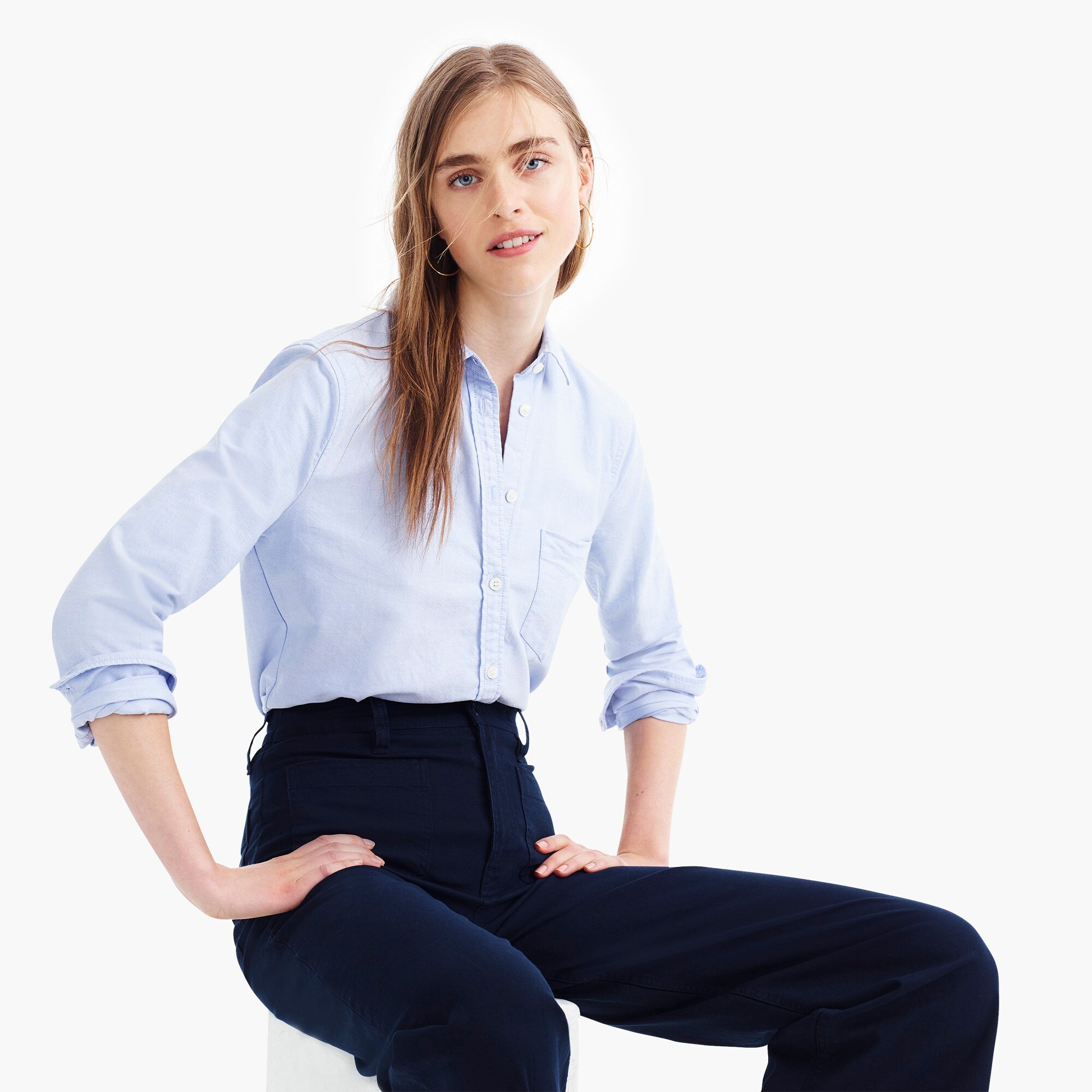 j crew mercantile oxford shirt