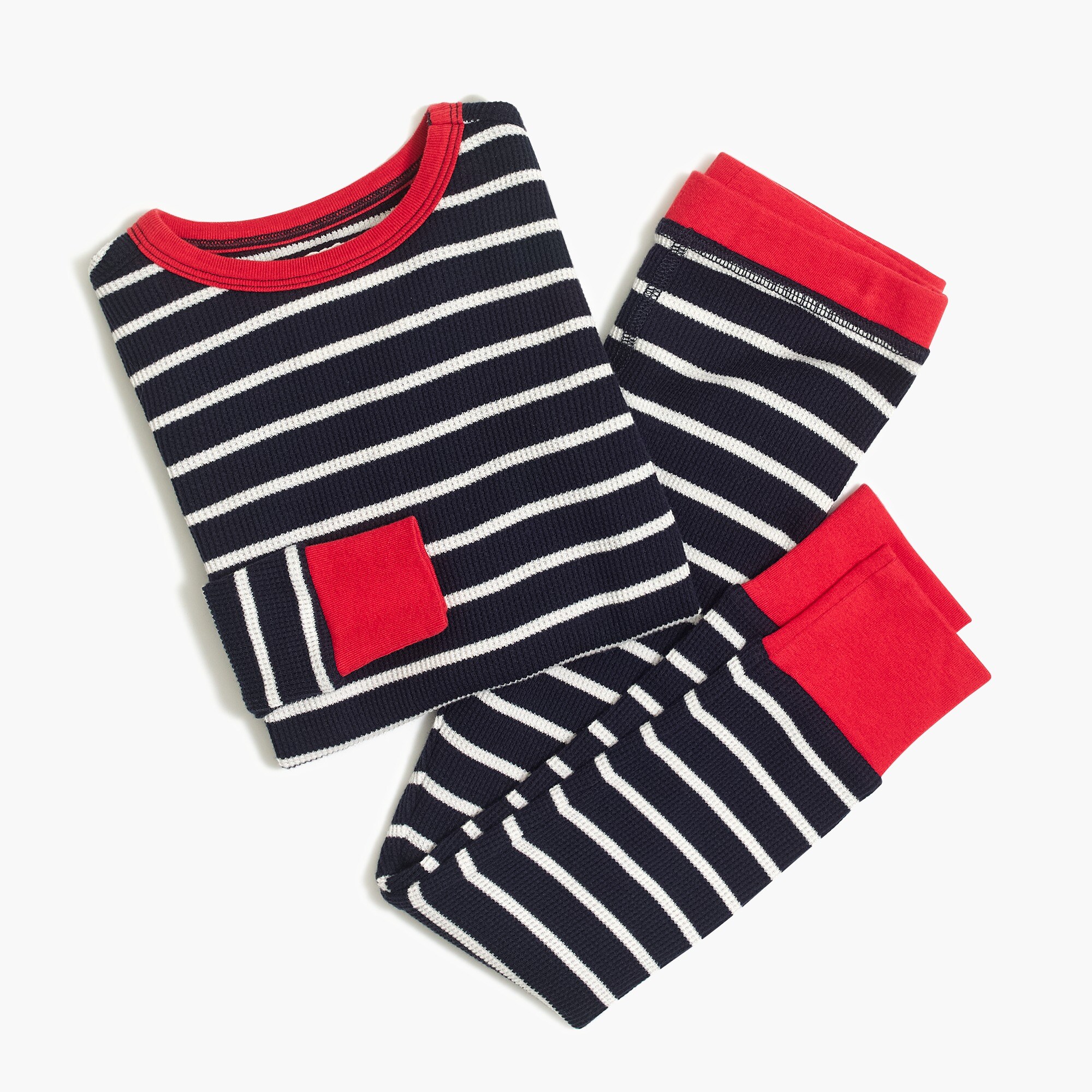 kids' striped pajama set for boys