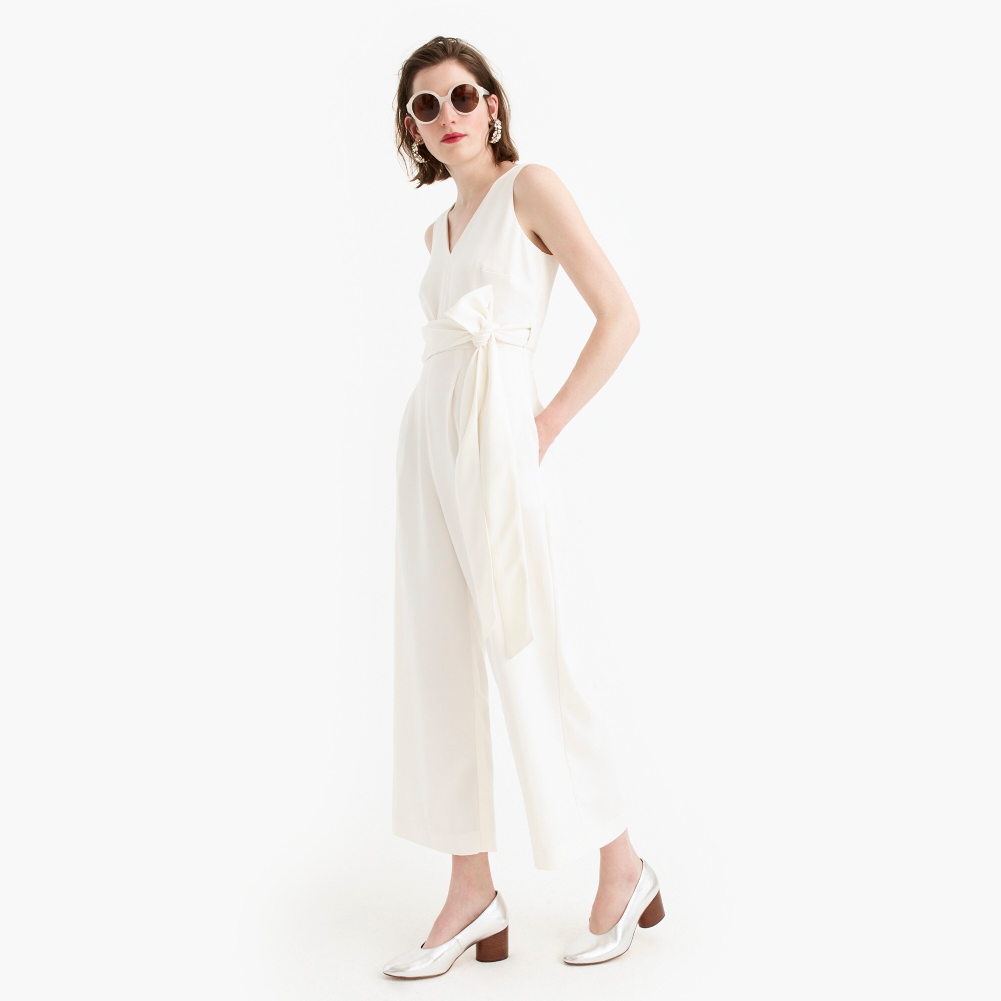 j crew wrap tie jumpsuit