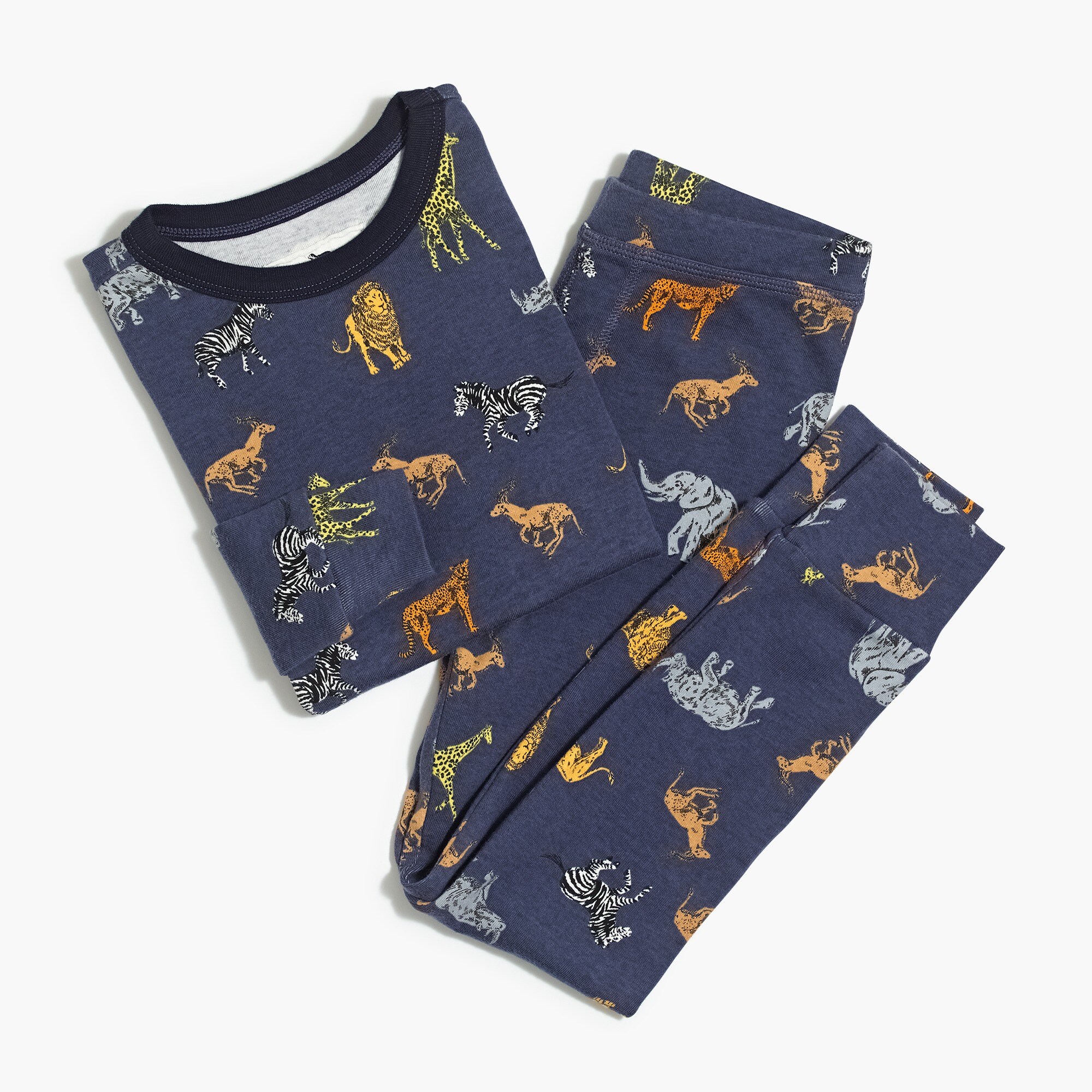 kids' animal print pajama set for boys