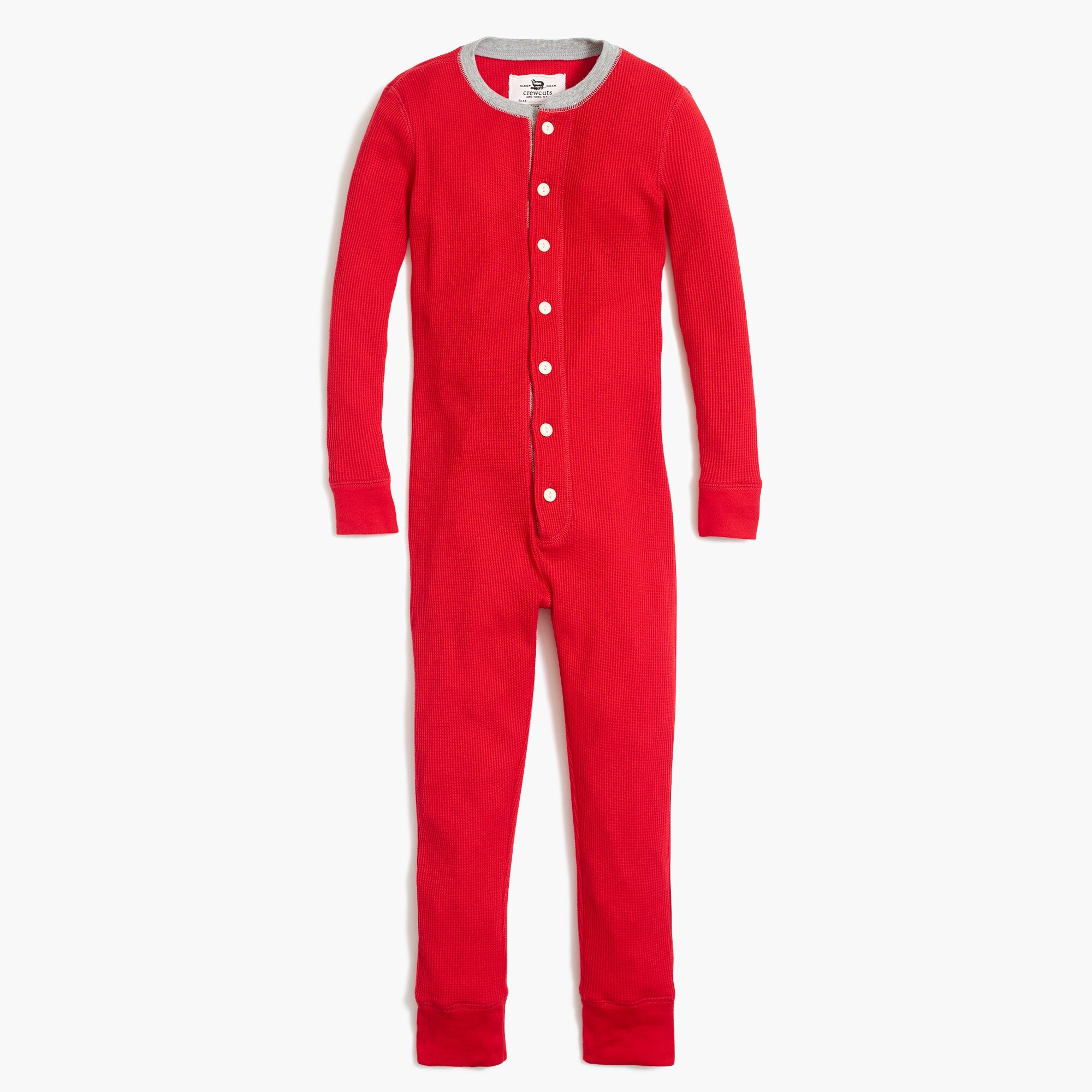 Kids' waffle union suit