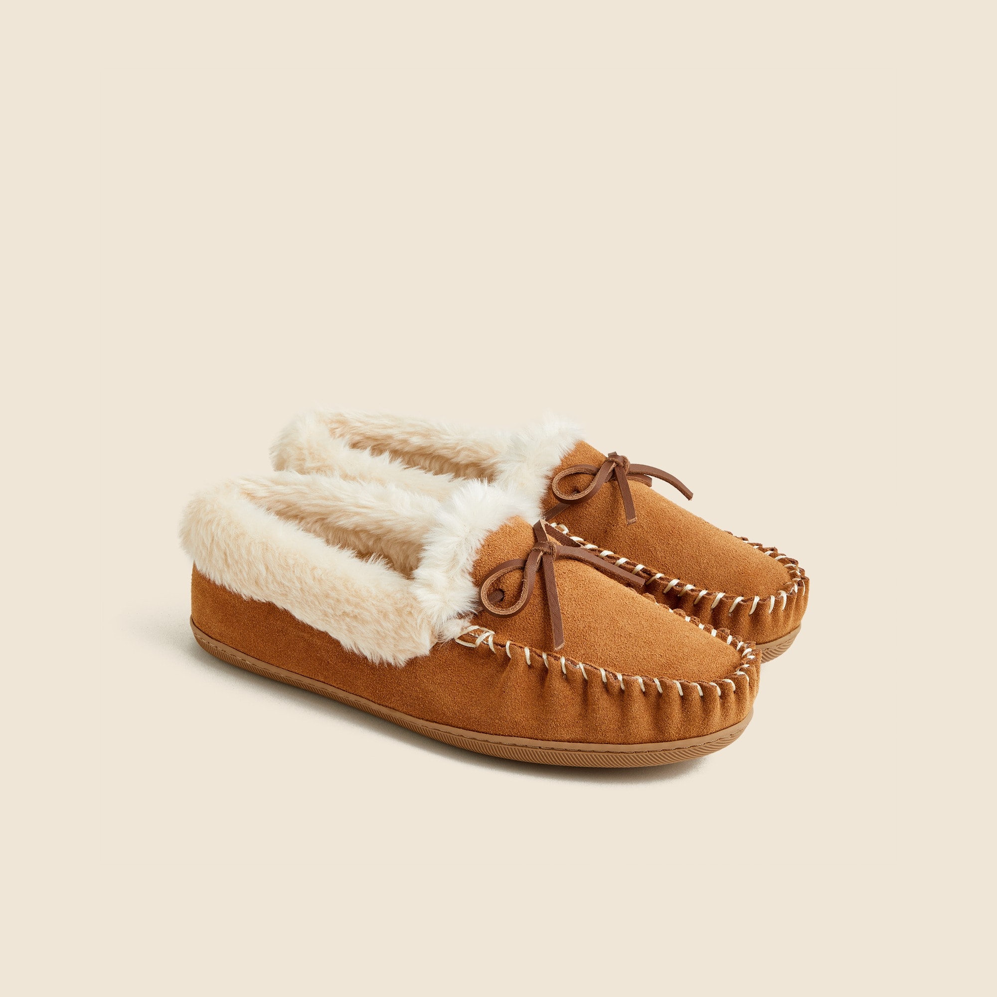 moccasin type slippers