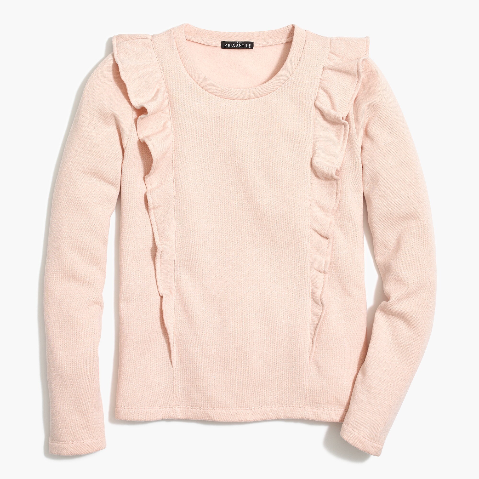 ruffle-trimmed pullover for women