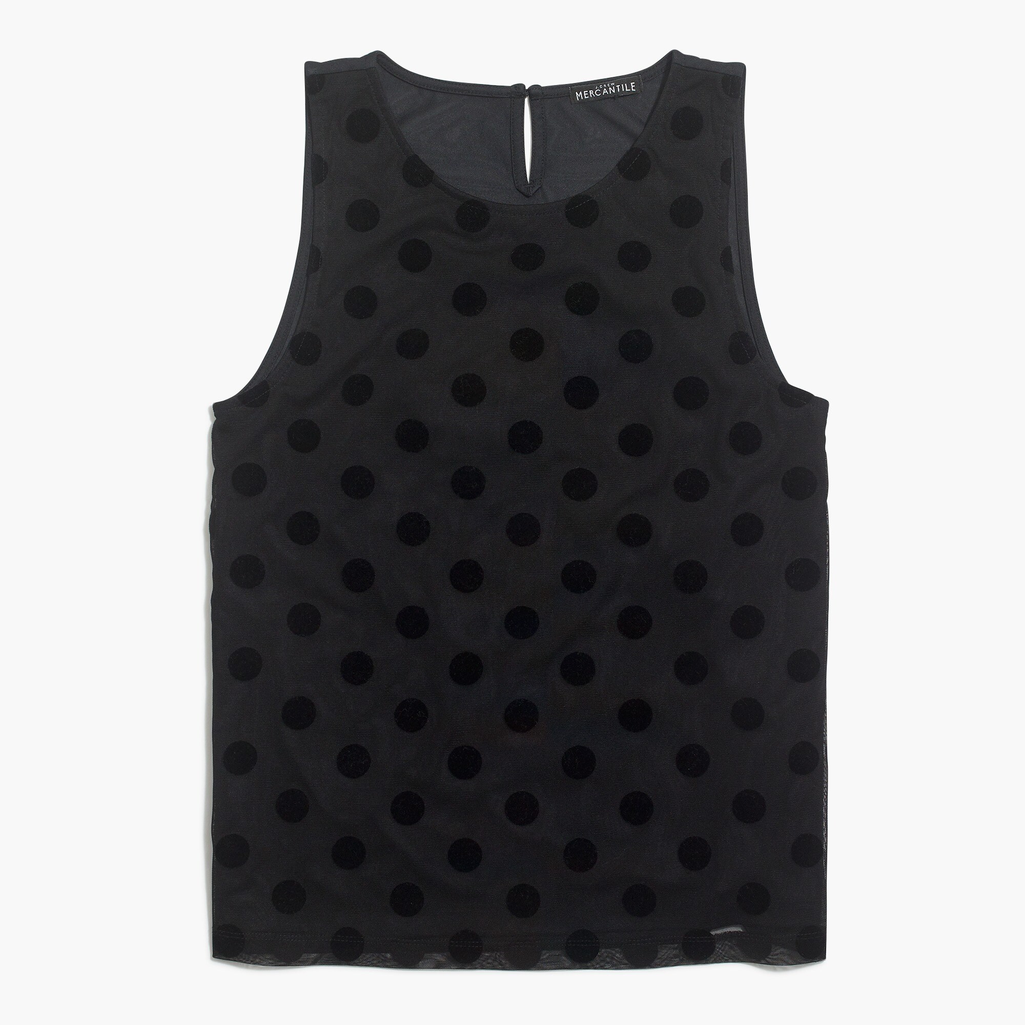 Velvet dot tank top