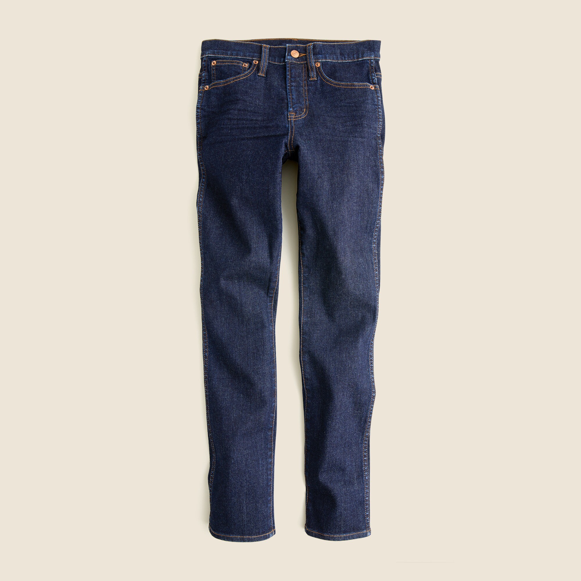 Tall 9" mid-rise vintage slim-straight jean in resin rinse