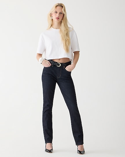 j.crew: 9&quot; mid-rise vintage slim-straight jean in resin rinse for women