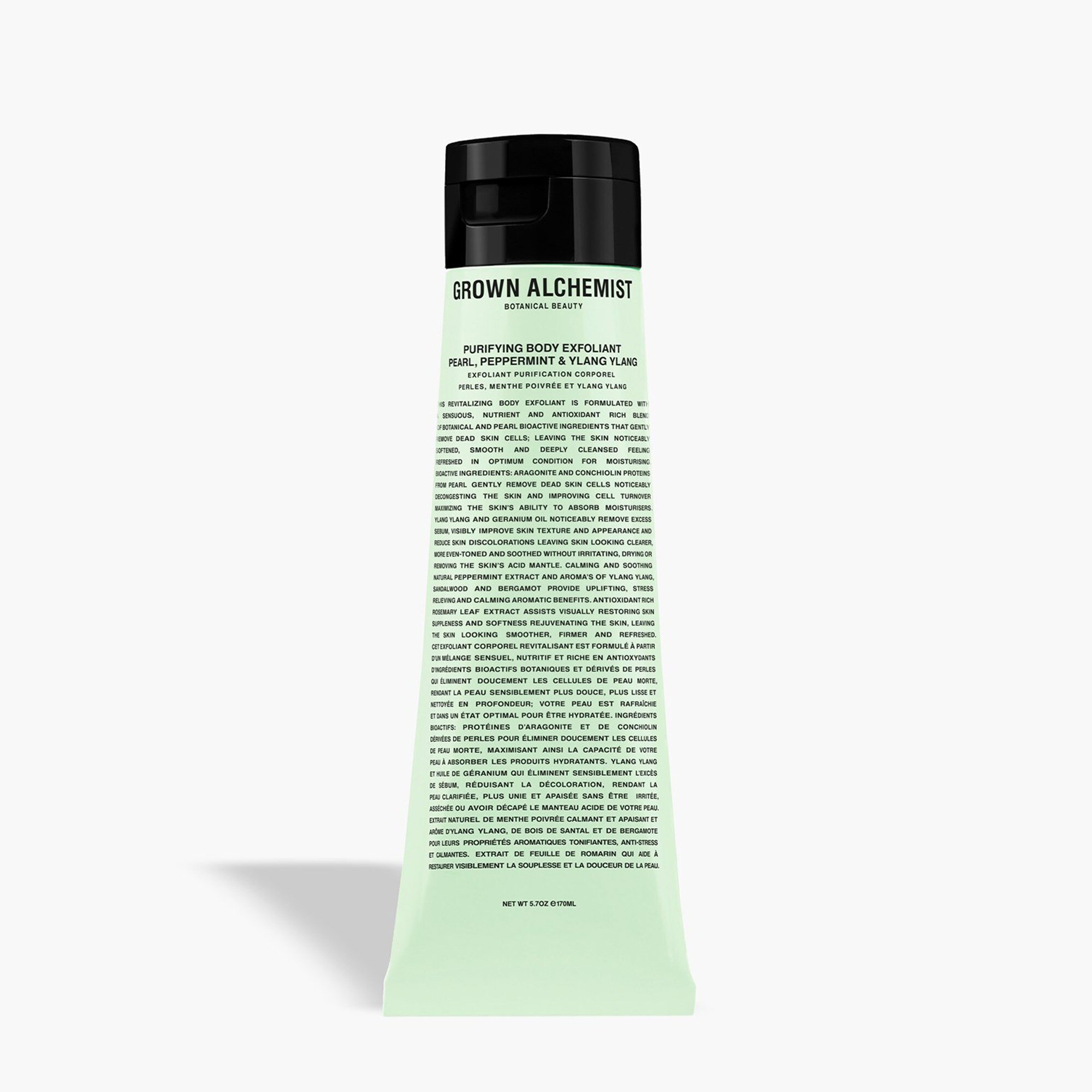 womens GROWN ALCHEMIST® purifying body exfoliant - pearl, pepperment and ylang-ylang