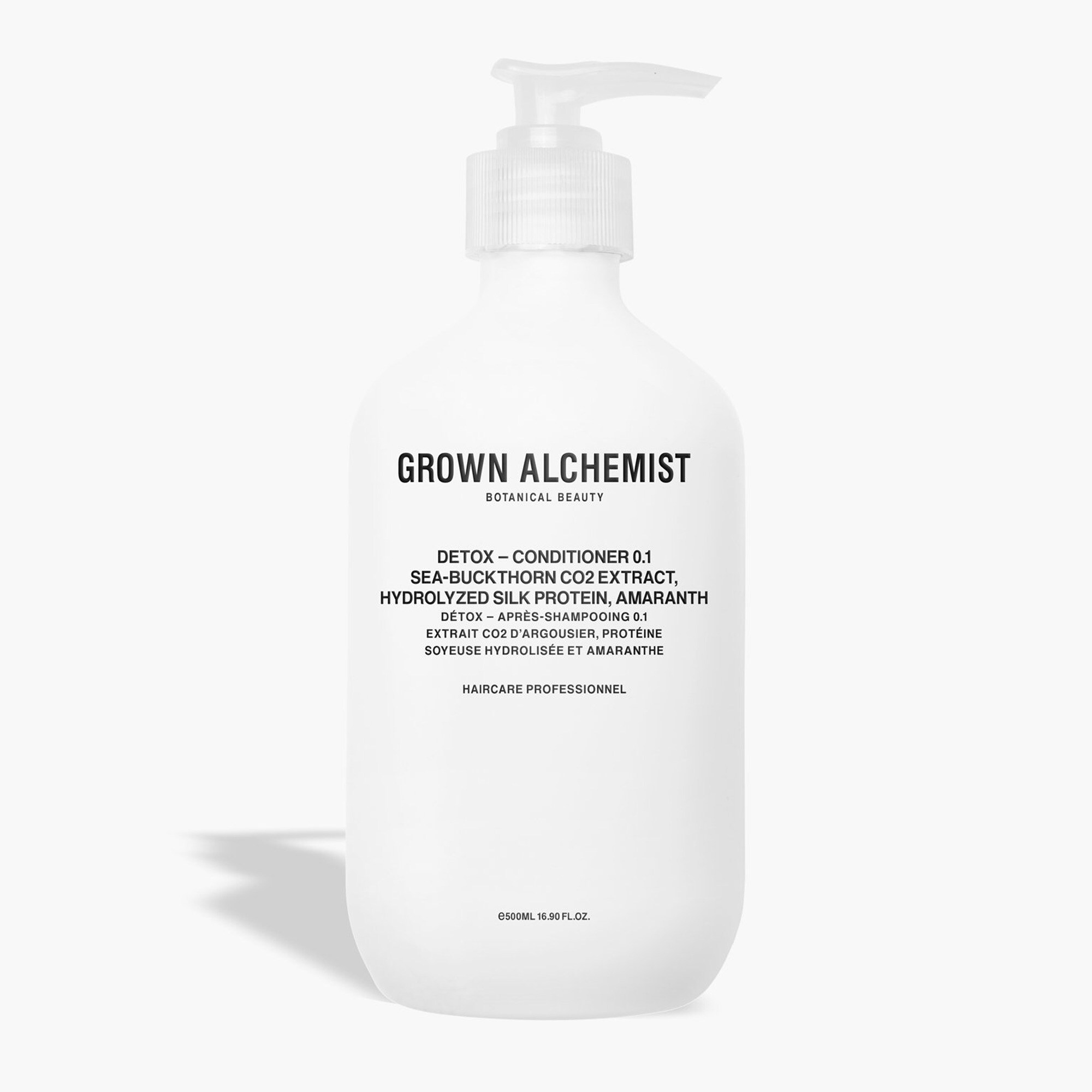 womens GROWN ALCHEMIST® 500 ml detox conditioner 0.1 - sea buckthorn CO2 extract, hydrolyzed silk protein and amaranth