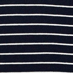 Funnelneck pullover with woven hem HTHR CLOUD STRIPE funnelneck pullover with woven hem for women