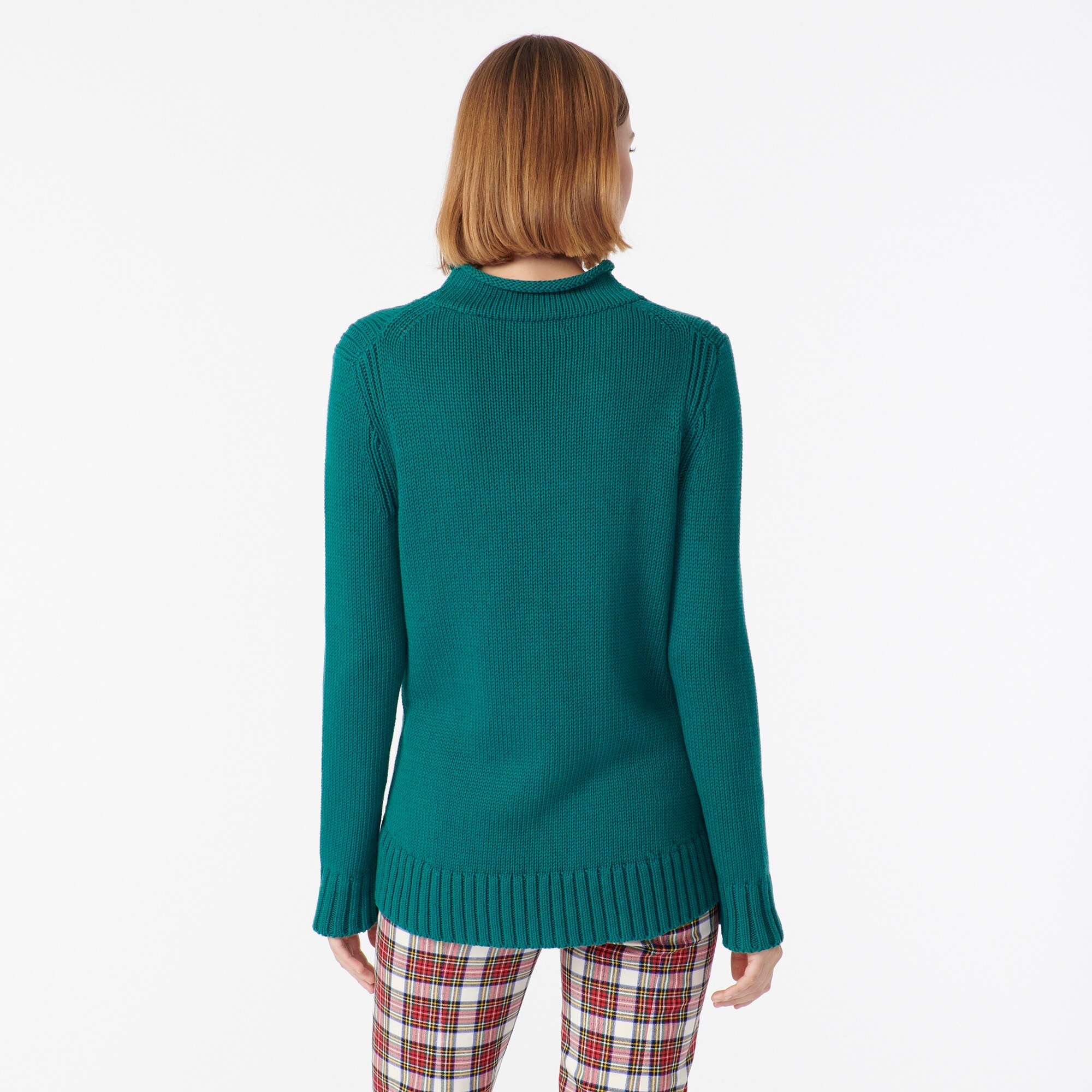 j crew cotton roll neck sweater