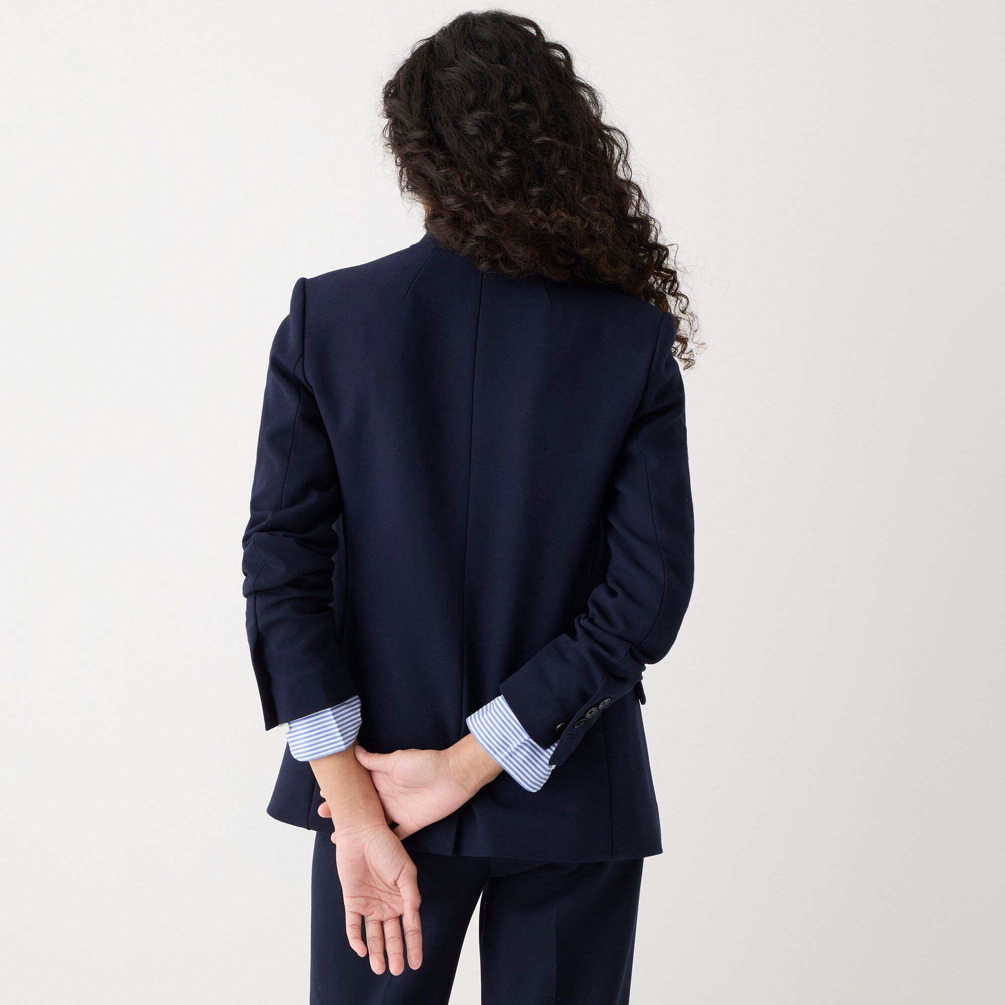 regent blazer in four-season stretch - women's blazers, right side, view zoomed