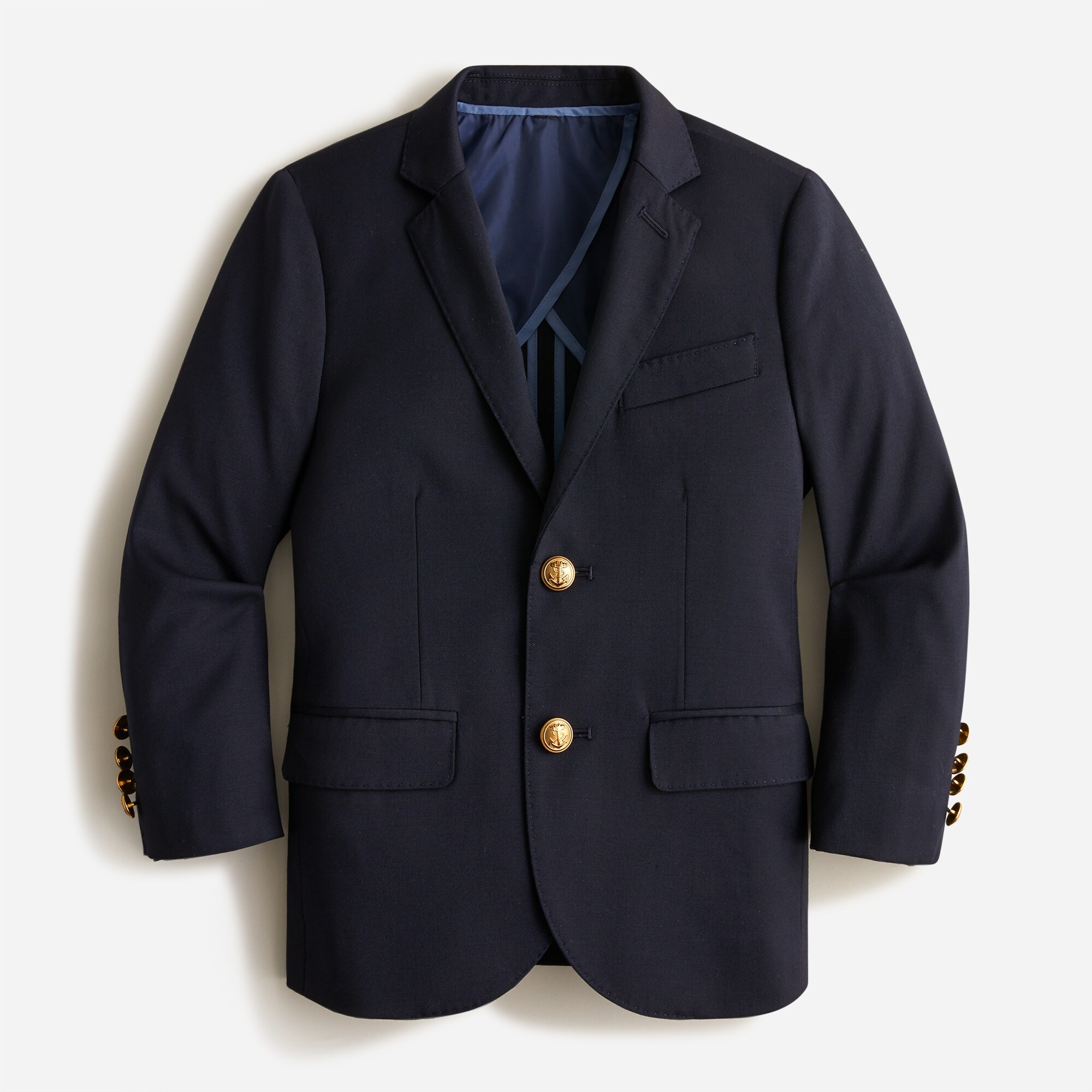 boys Boys' Ludlow two-button blazer in navy wool blend