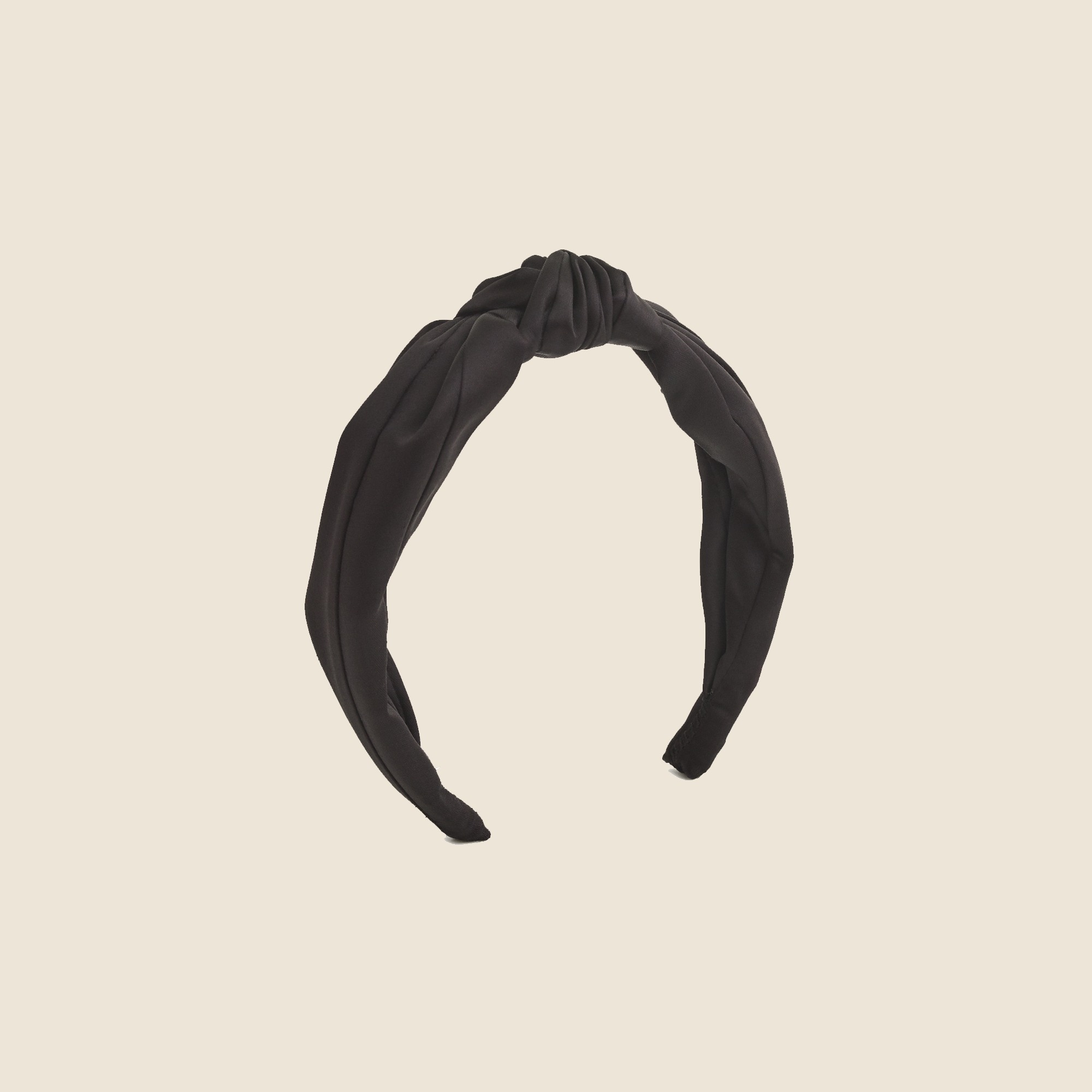 Knot headband in satin