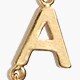 Petite initial pendant necklace LETTER A factory: petite initial pendant necklace for women