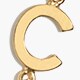 Petite initial pendant necklace LETTER A factory: petite initial pendant necklace for women