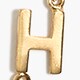 Petite initial pendant necklace LETTER A factory: petite initial pendant necklace for women