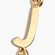 Petite initial pendant necklace LETTER A factory: petite initial pendant necklace for women