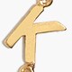 Petite initial pendant necklace LETTER A factory: petite initial pendant necklace for women
