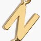 Petite initial pendant necklace LETTER A factory: petite initial pendant necklace for women