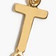 Petite initial pendant necklace LETTER A factory: petite initial pendant necklace for women
