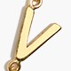 Petite initial pendant necklace LETTER A factory: petite initial pendant necklace for women
