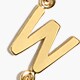 Petite initial pendant necklace LETTER A factory: petite initial pendant necklace for women