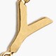 Petite initial pendant necklace LETTER A factory: petite initial pendant necklace for women