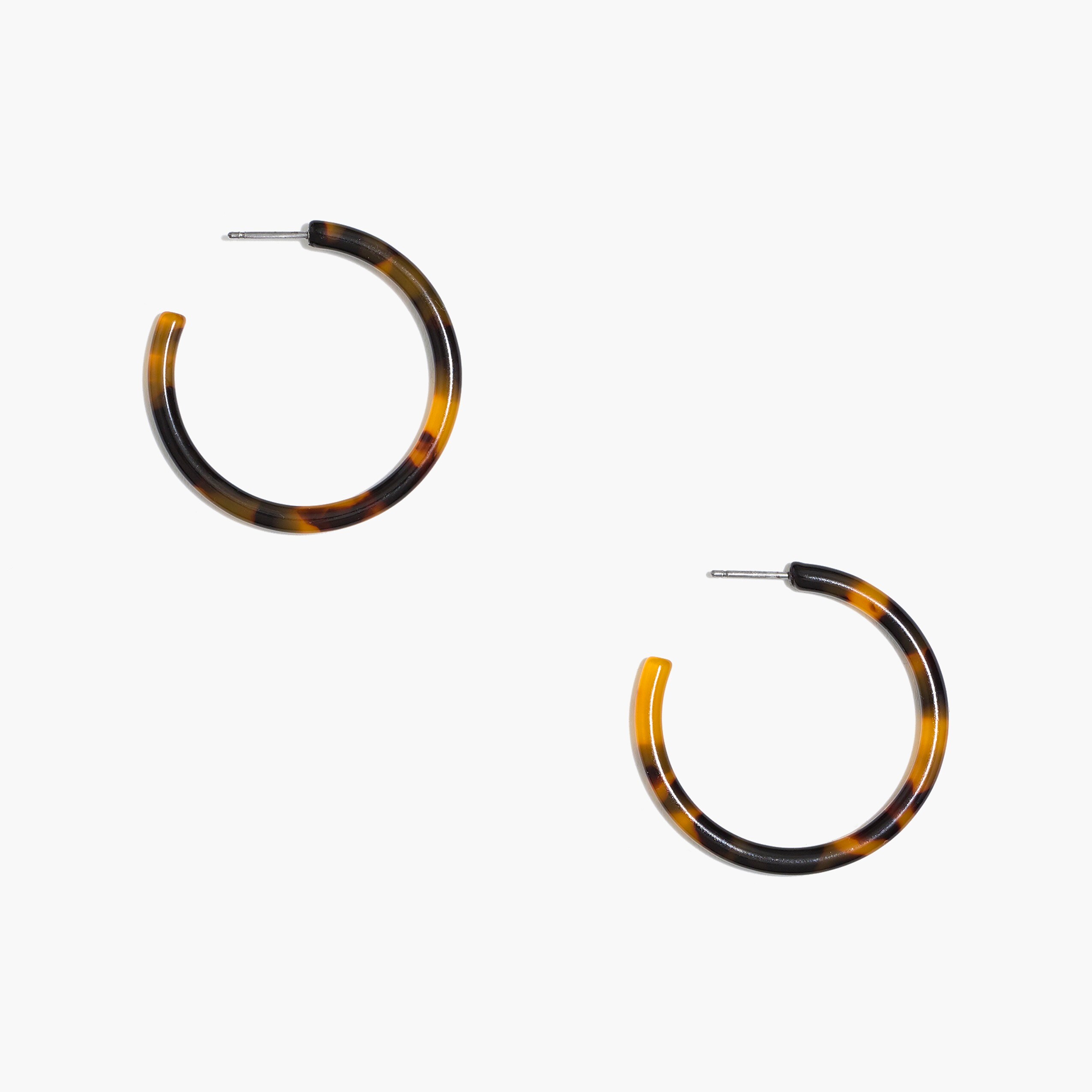 womens Tortoise hoop earrings