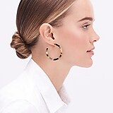 Tortoise hoop earrings