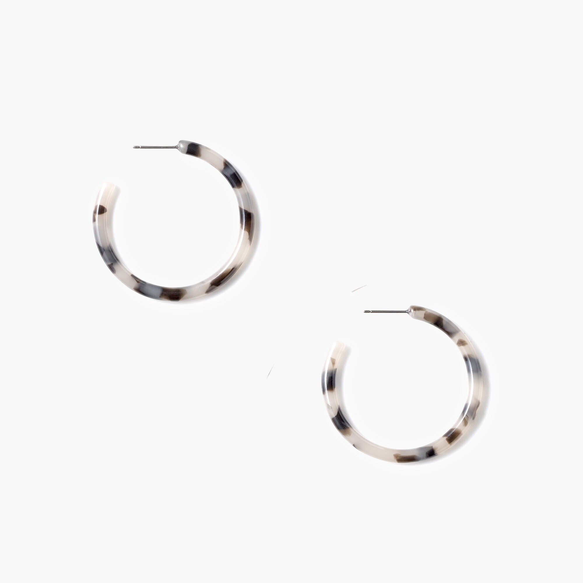 Tortoise hoop earrings - image 3