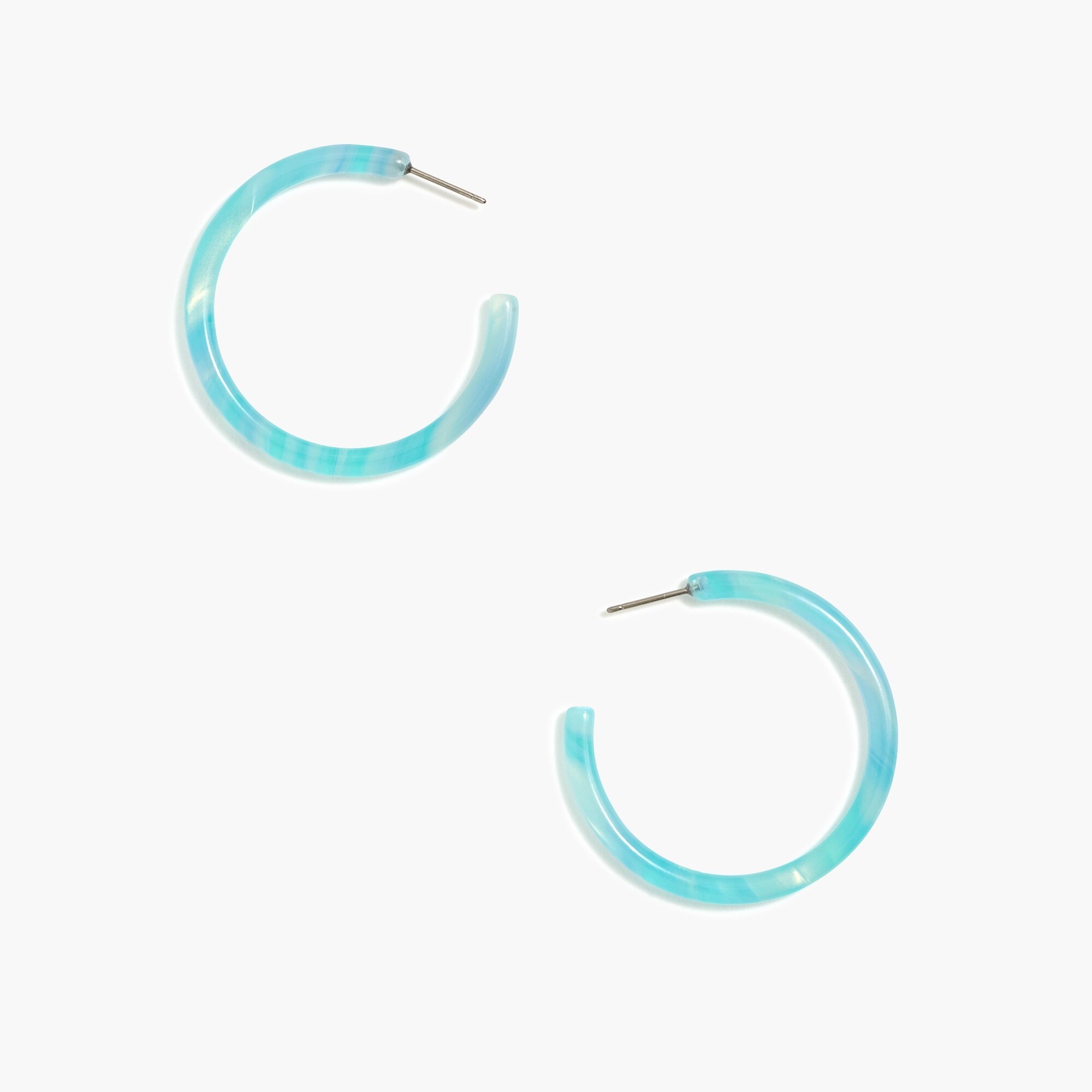 Tortoise hoop earrings - image 4