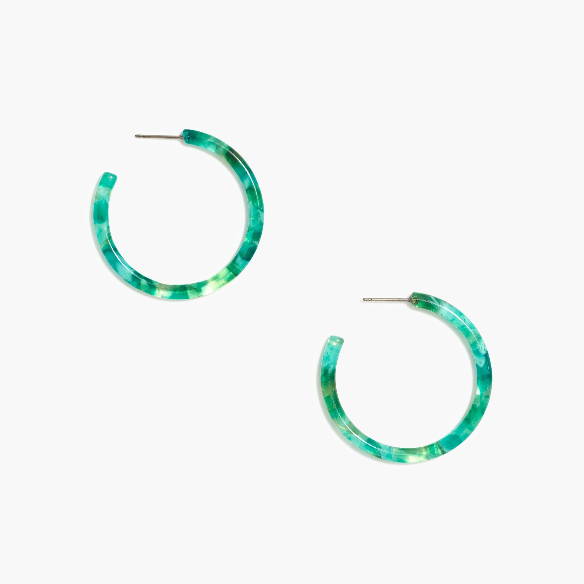 Tortoise hoop earrings - image 5