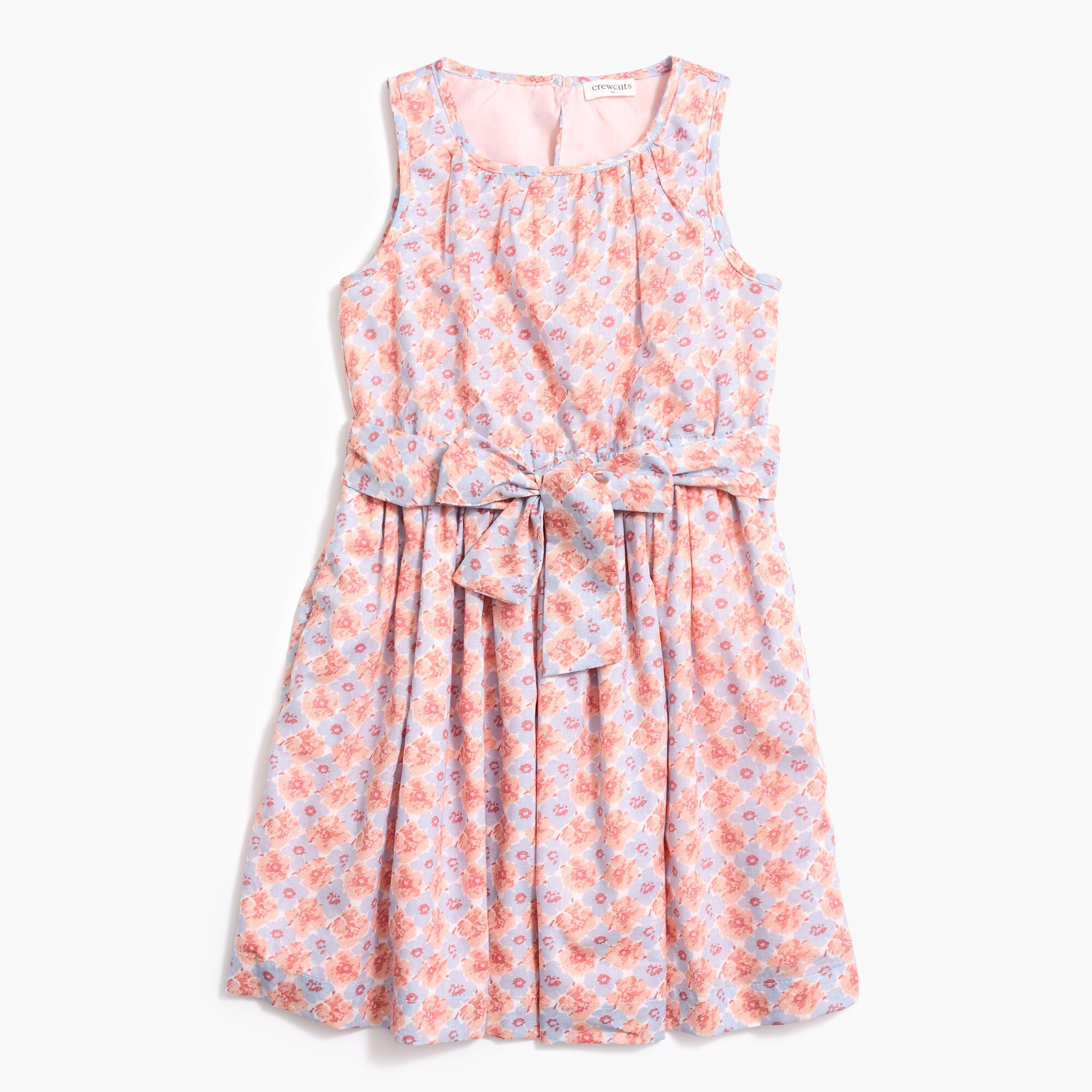 Girls' printed sleeveless dress