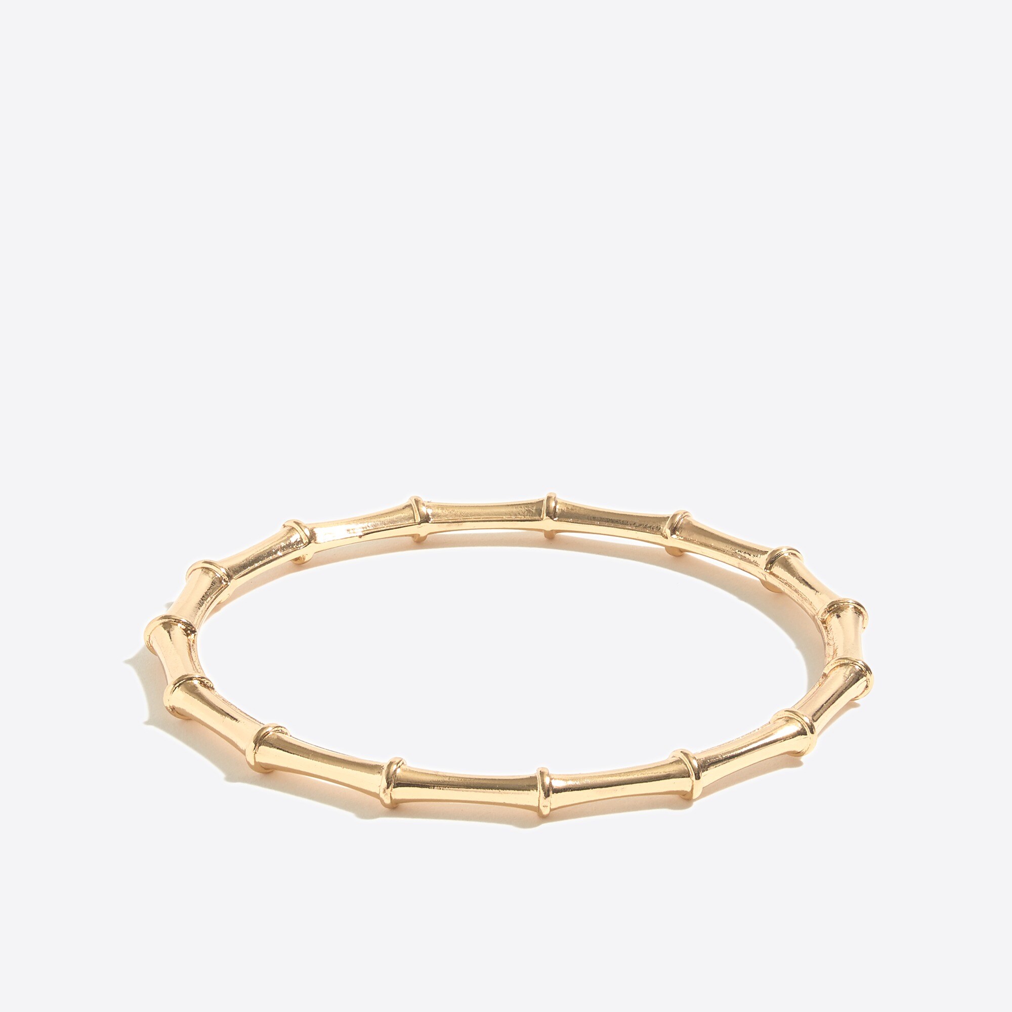 Golden bamboo bangle bracelet