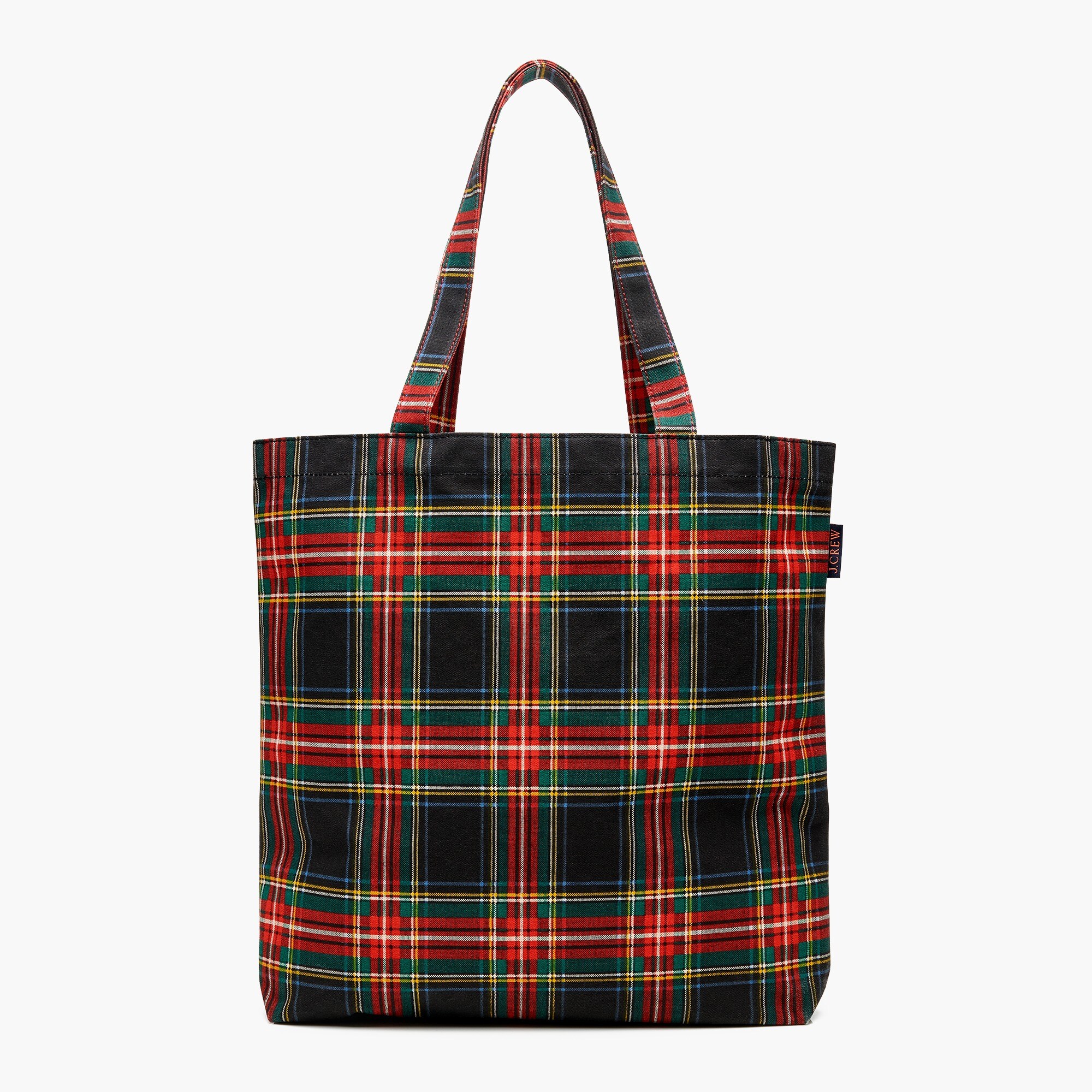 Reusable everyday tote in Stewart tartan