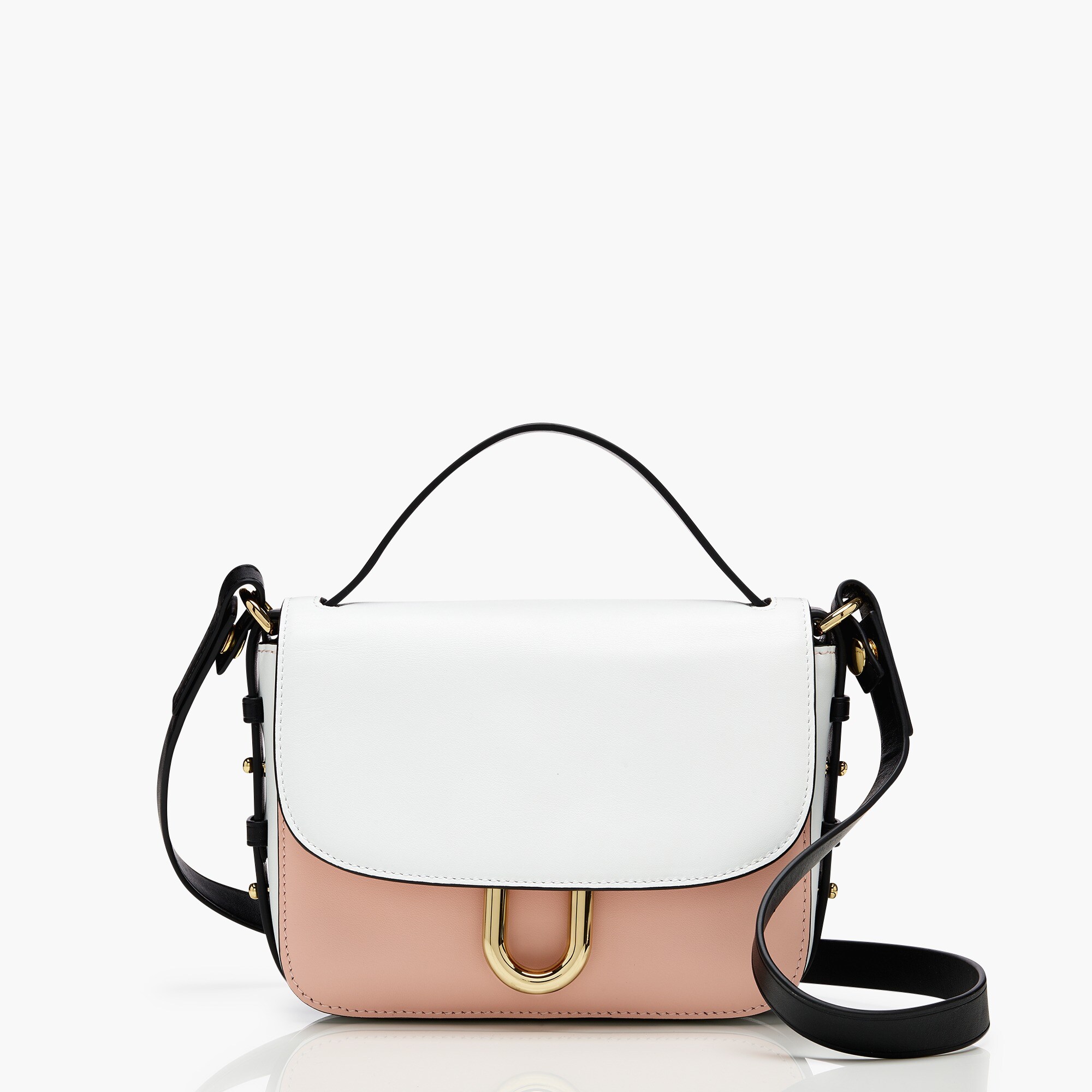 Harper Crossbody Bag In Colorblocked Italian Leather For Women | J