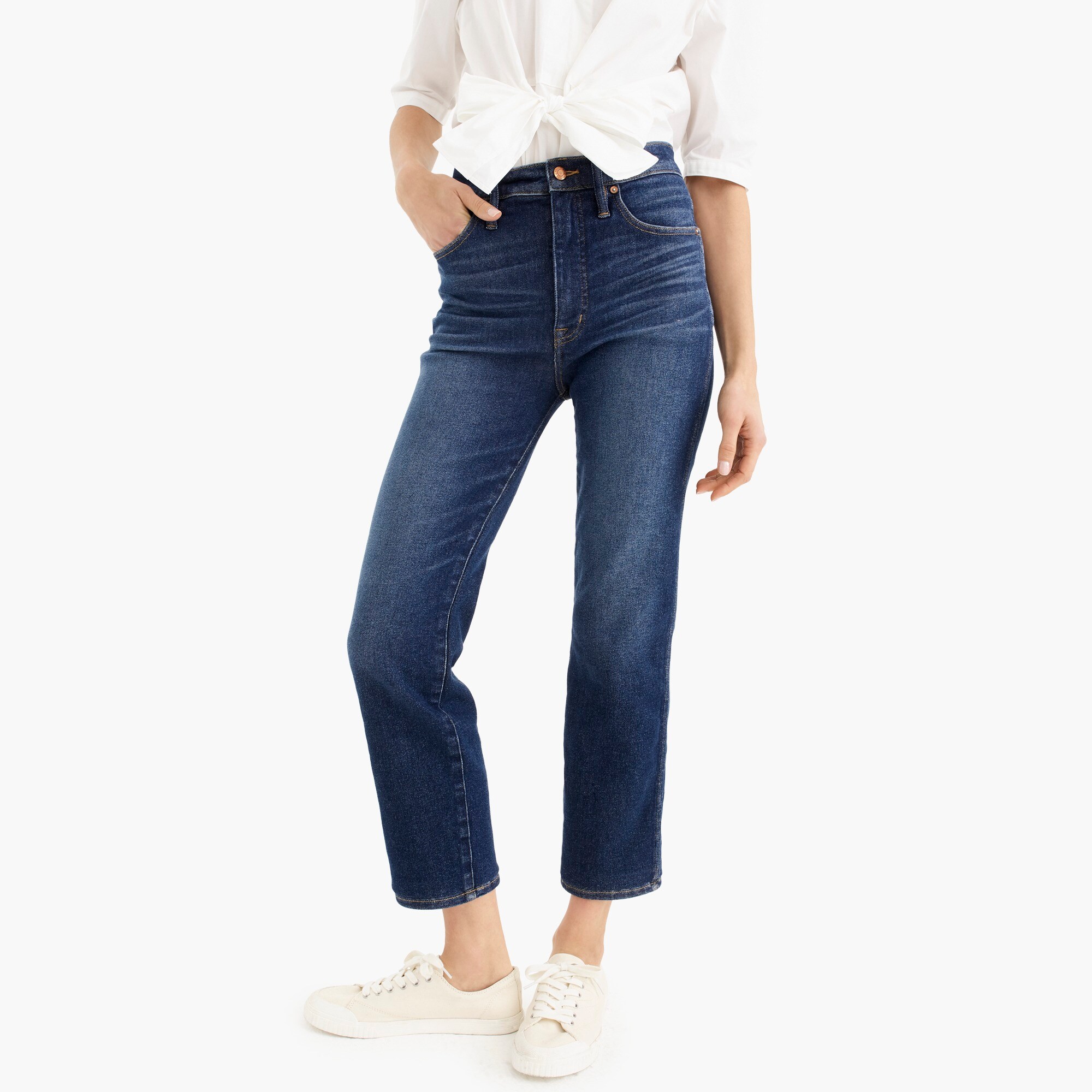 womens Point Sur shoreditch straight jean in bright worn wash