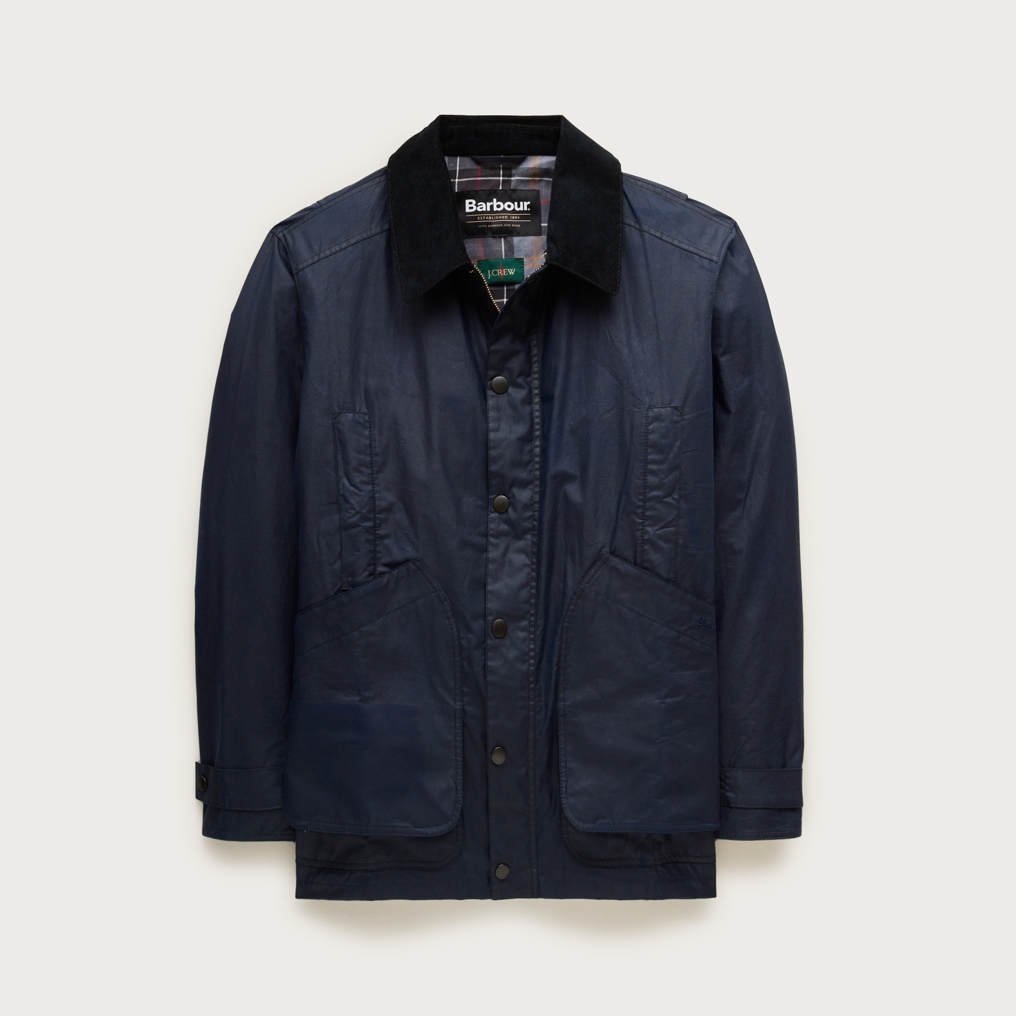 90s-00s CREW CLOTHING オイルドジャケット Barbour New men's XL Barbour x J Crew limited edition Bedale jacket in