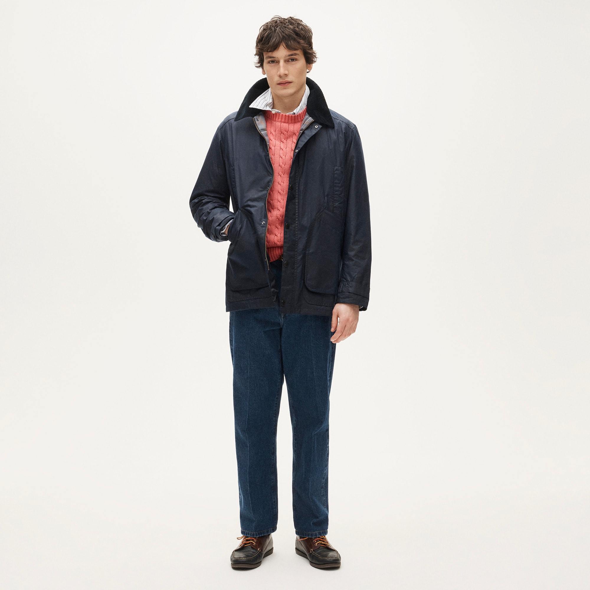 Barbour® X J.Crew Barn Jacket™ In Waxed Cotton For Men | J.Crew