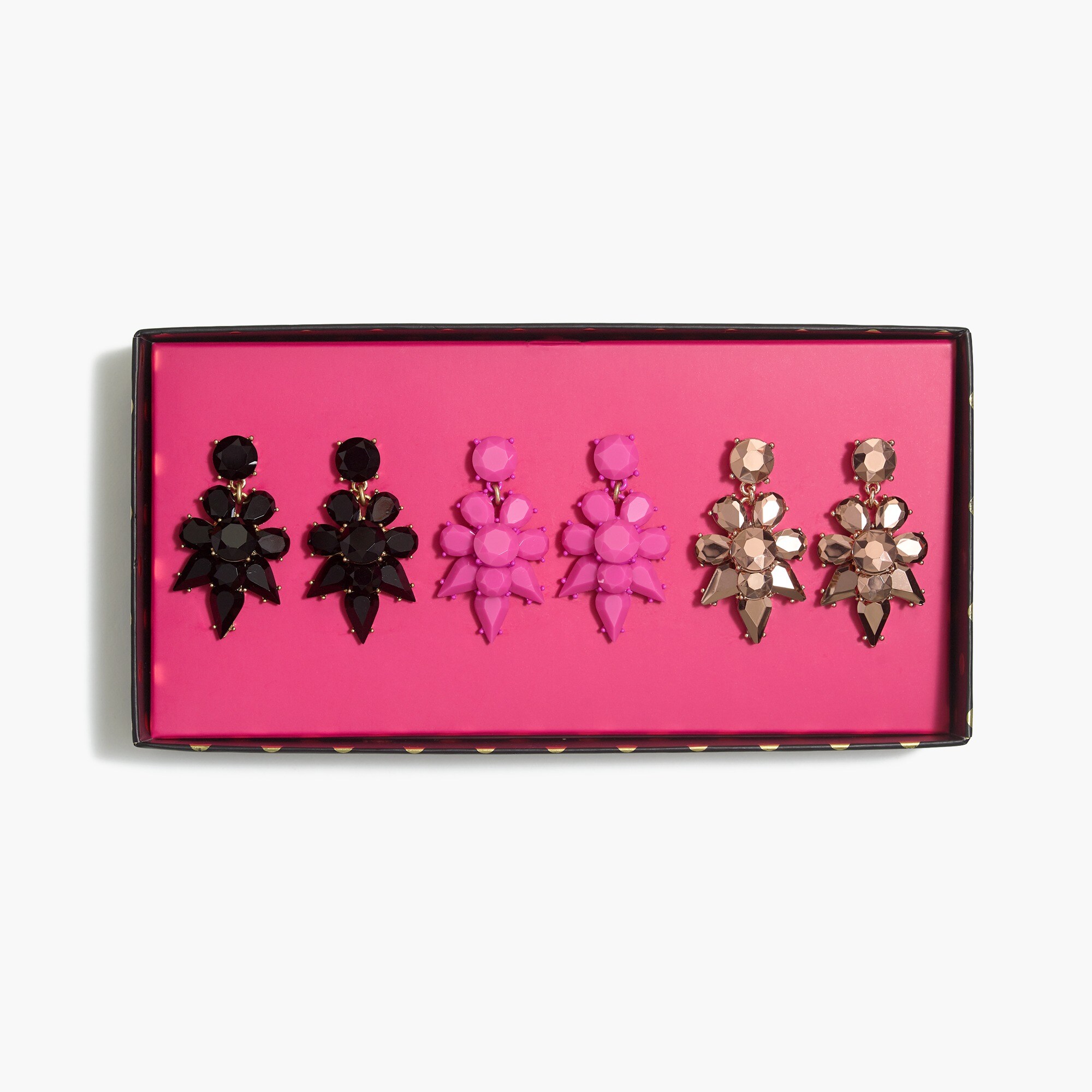 Opaque statement earrings gift box set