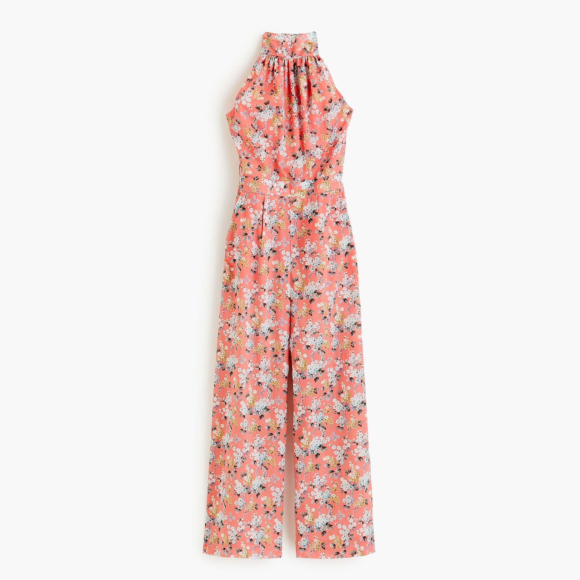 High-neck jumpsuit in Liberty