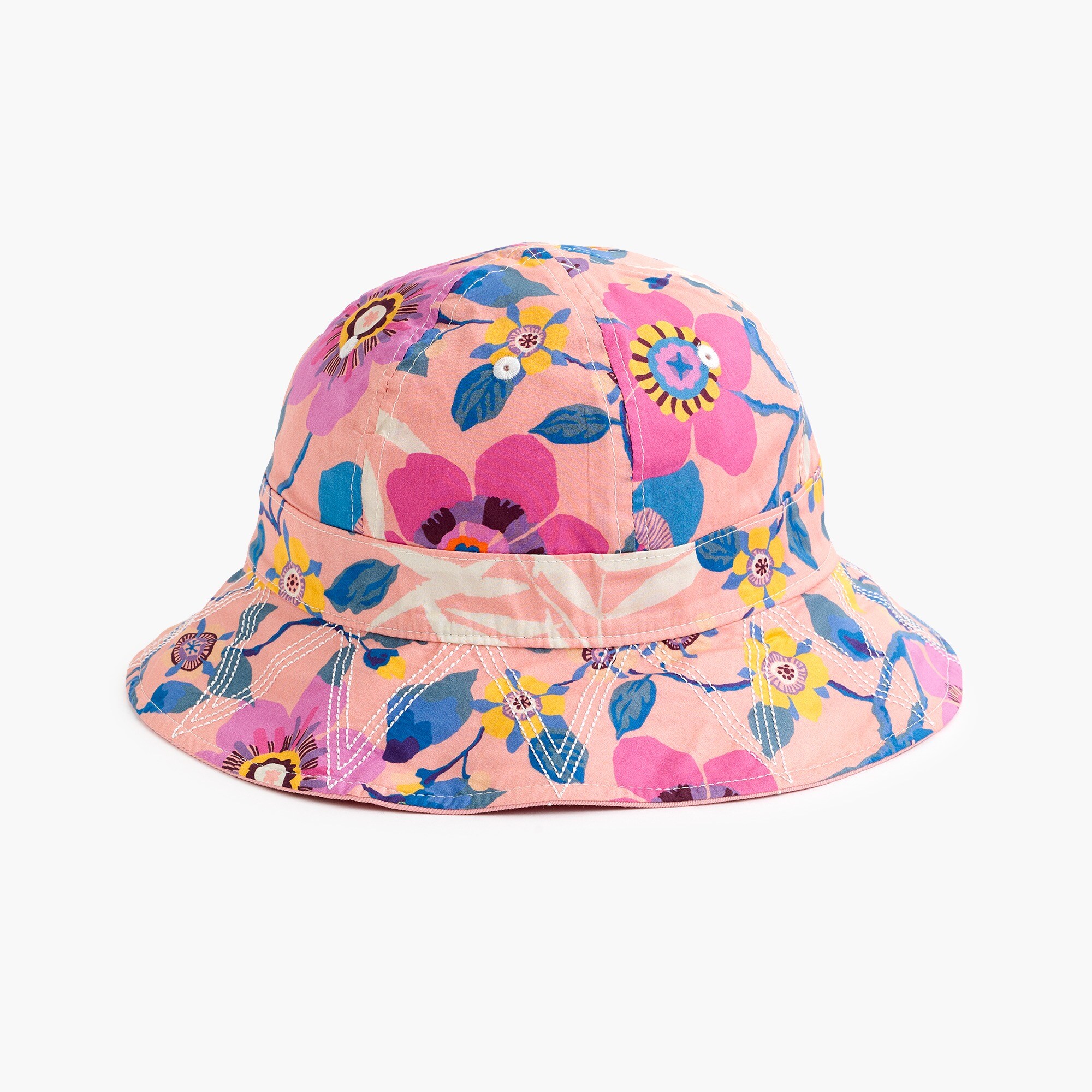 j.crew: reversible bucket hat in liberty&reg; print, right side, view zoomed
