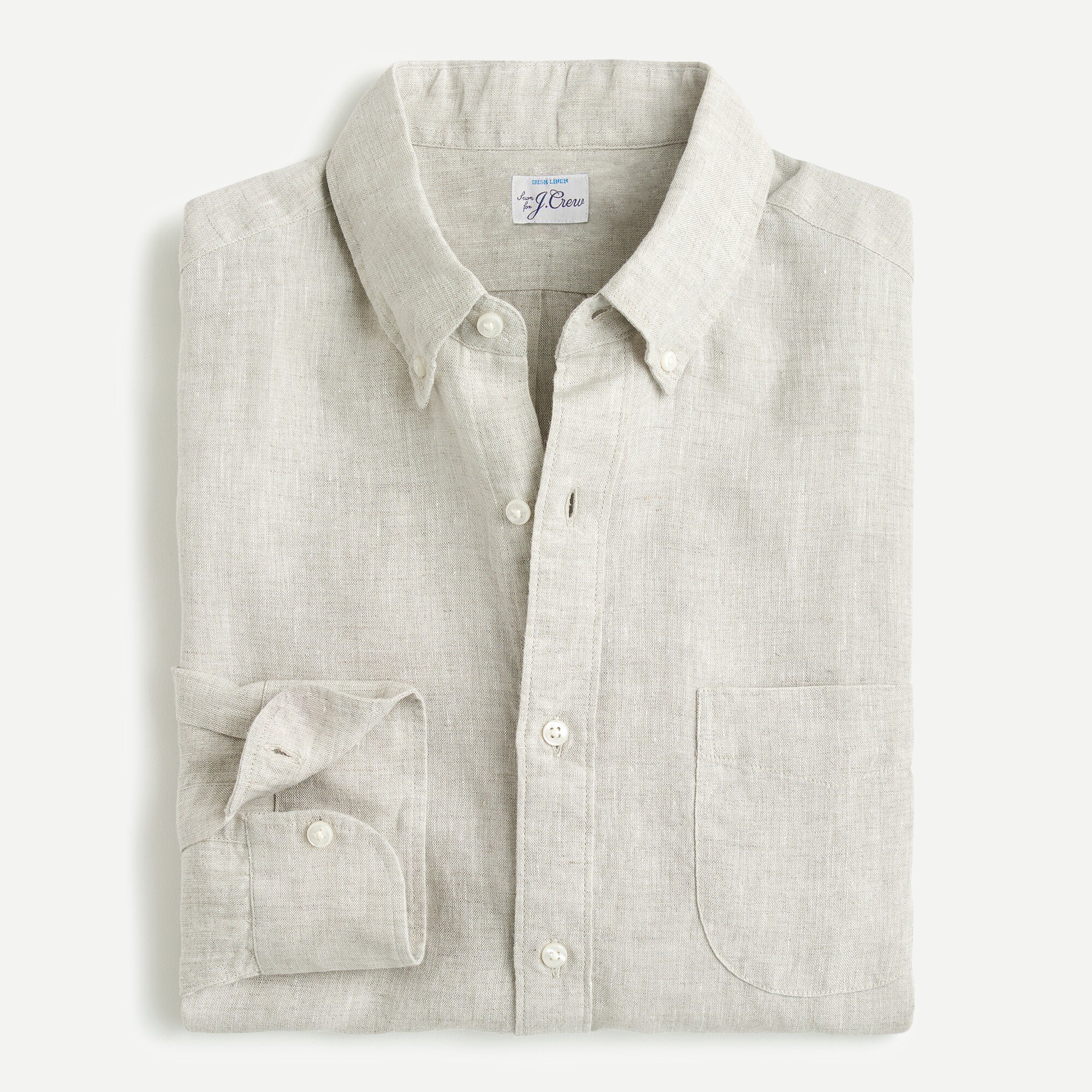 j.crew: slim baird mcnutt irish linen shirt, right side, view zoomed